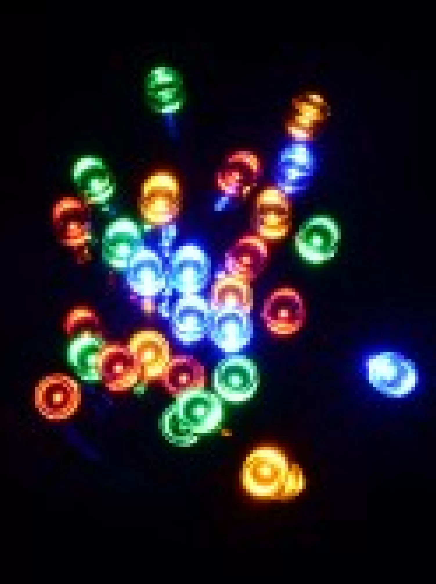 Christmas Warehouse 1000 Multi Colour Concave Bulb Led String Fairy Solar Lights - 100M> Led Fairy Lights