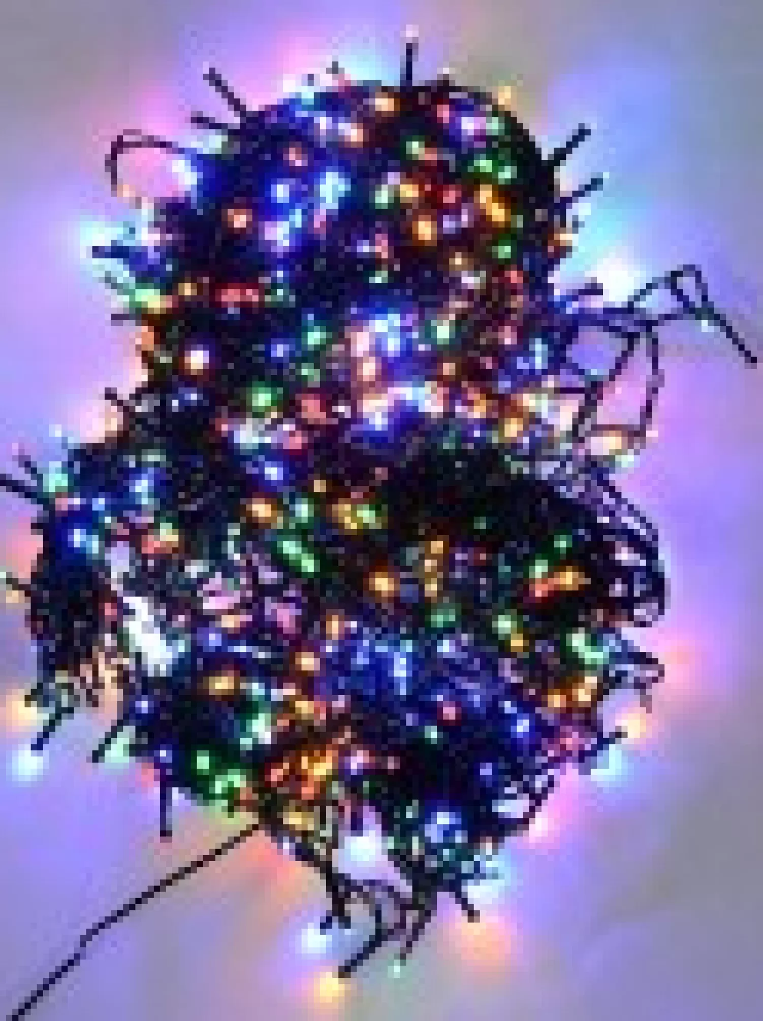 Christmas Warehouse 1000 Multi Colour Led Concave Bulb Wifi Christmas Fairy String Lights - 50M> Led Fairy Lights