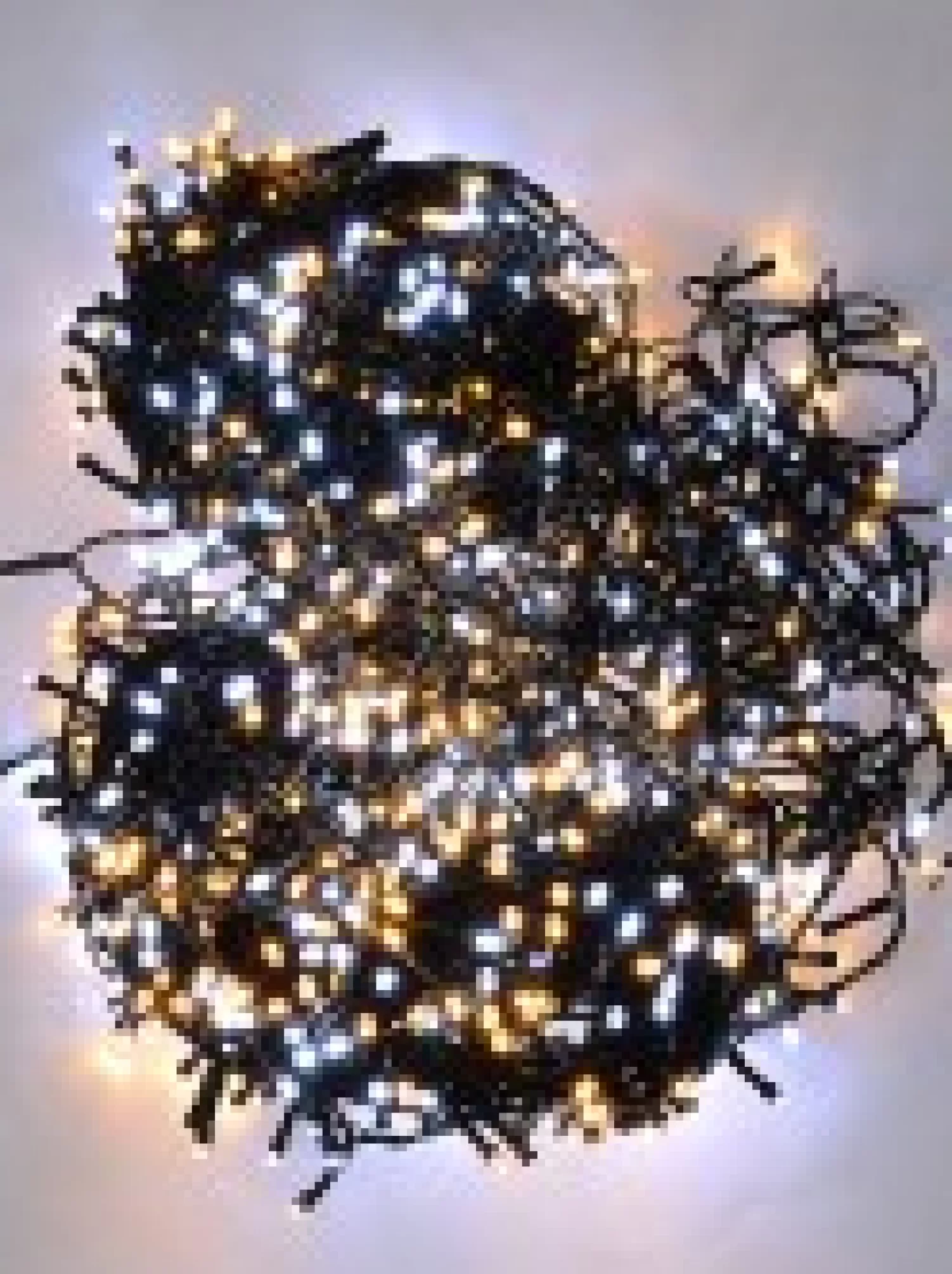 Christmas Warehouse 1000 Warm & Cool White Led Concave Bulb Christmas Fairy String Lights - 50M> Led Fairy Lights