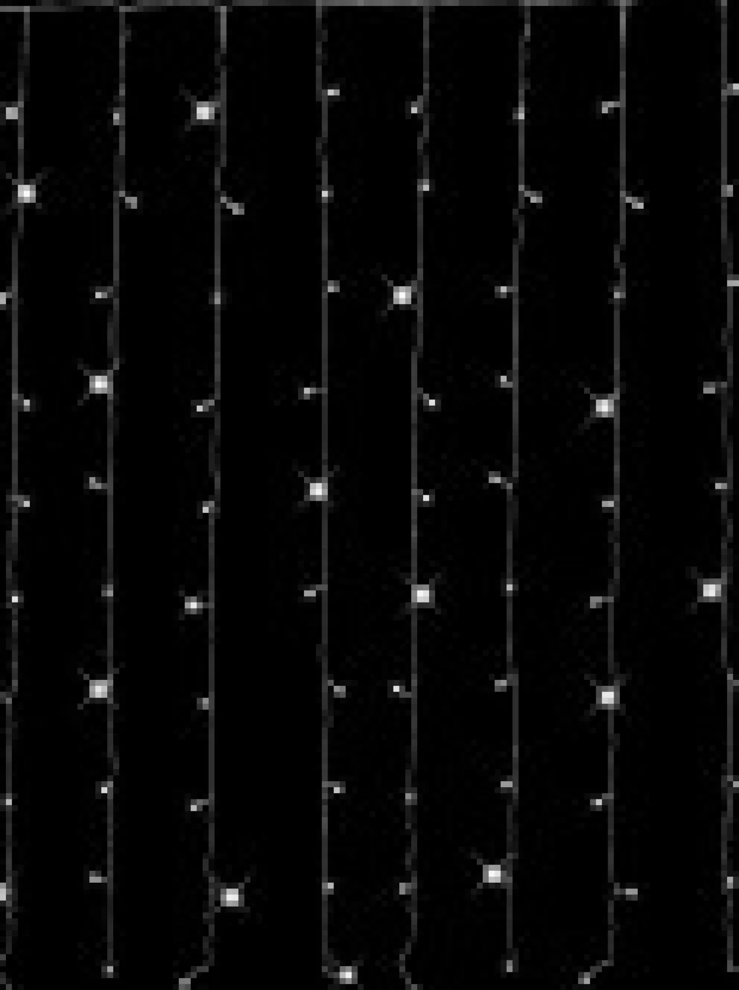 Christmas Warehouse 120 Cool White Concave Bulb Led Christmas Curtain Light String - 2.2M> Curtain Lights