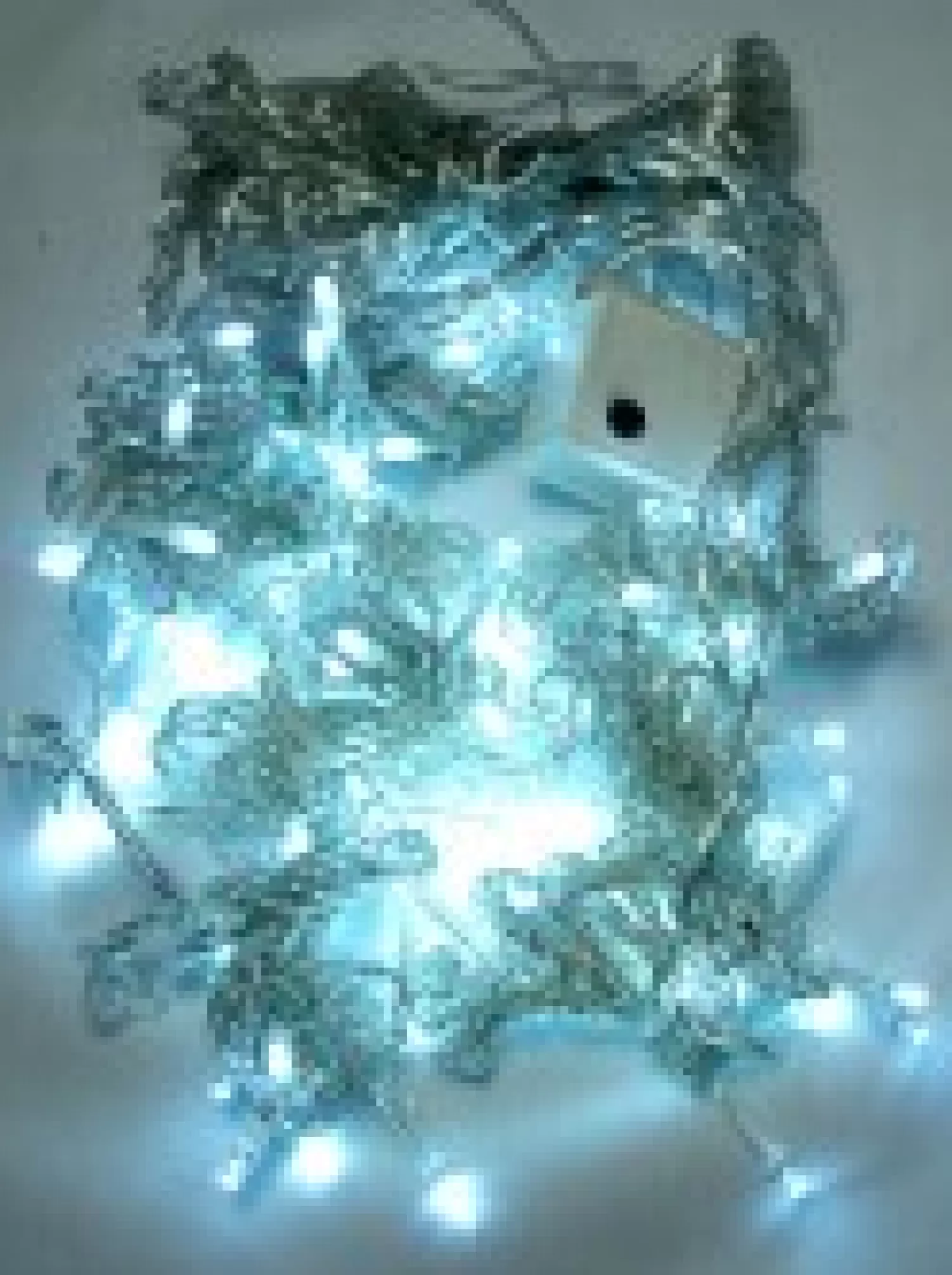 Christmas Warehouse 120 Cool White Concave Bulb Led Christmas Curtain Light String - 2.2M> Curtain Lights