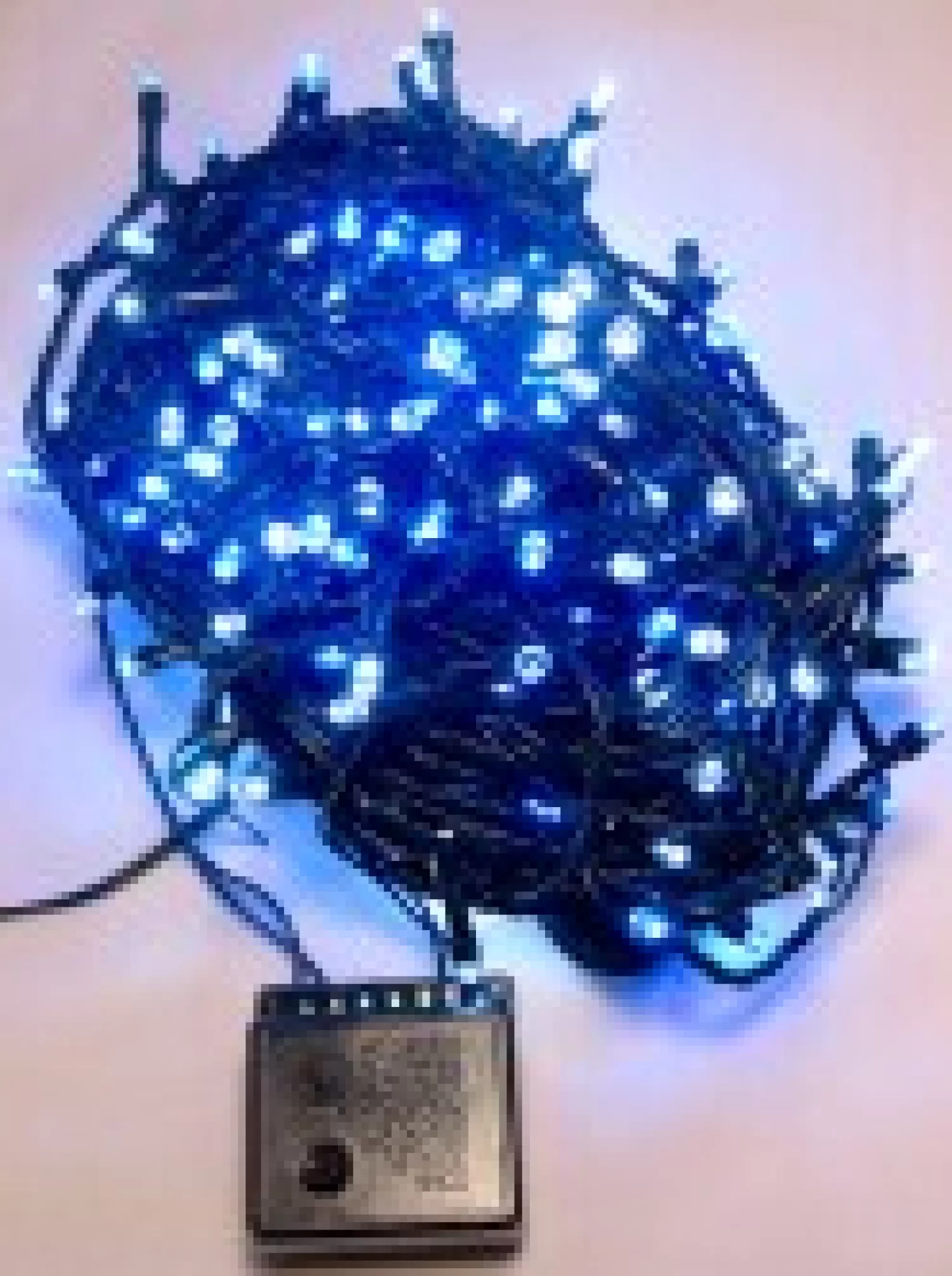 Christmas Warehouse 300 Blue & Cool White Led Concave Bulb Christmas Fairy String Lights - 15M> Led Fairy Lights