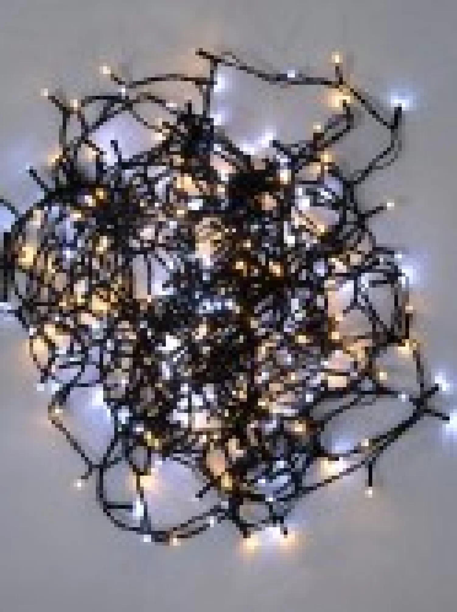 Christmas Warehouse 300 Warm & Cool White Led Concave Bulb Christmas Fairy String Lights - 15M> Led Fairy Lights