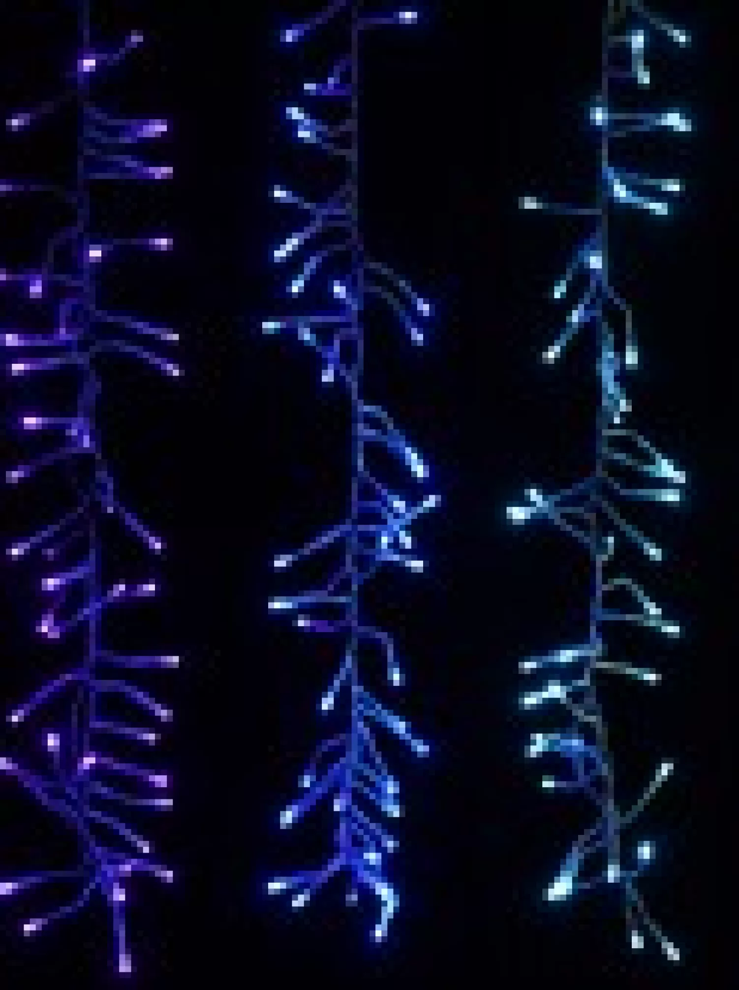 Christmas Warehouse 336 Multi Colour Led Concave Bulb Firecracker Cluster Icicle Light - 90Cm> Icicle Lights
