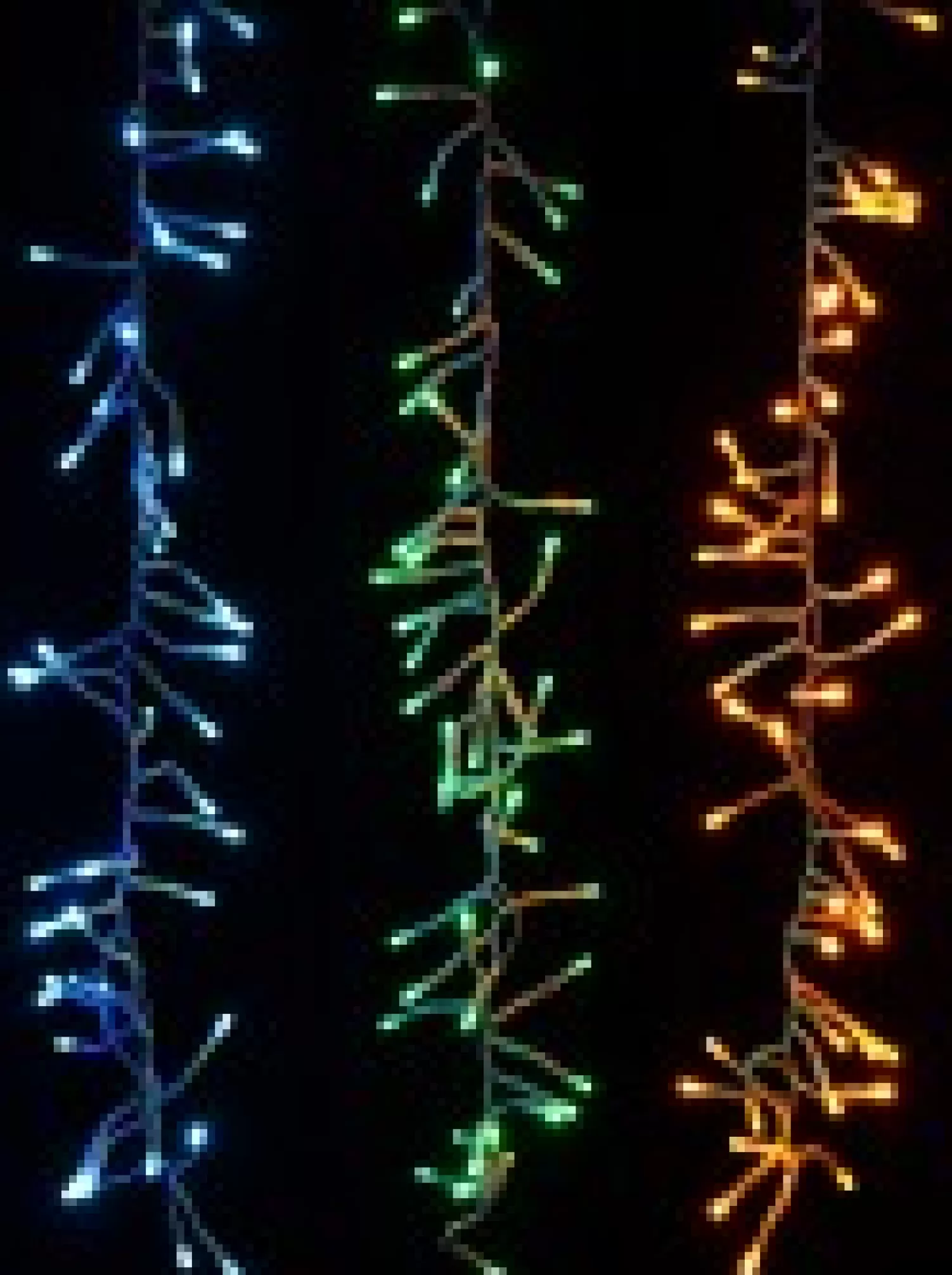 Christmas Warehouse 336 Multi Colour Led Concave Bulb Firecracker Cluster Icicle Light - 90Cm> Icicle Lights