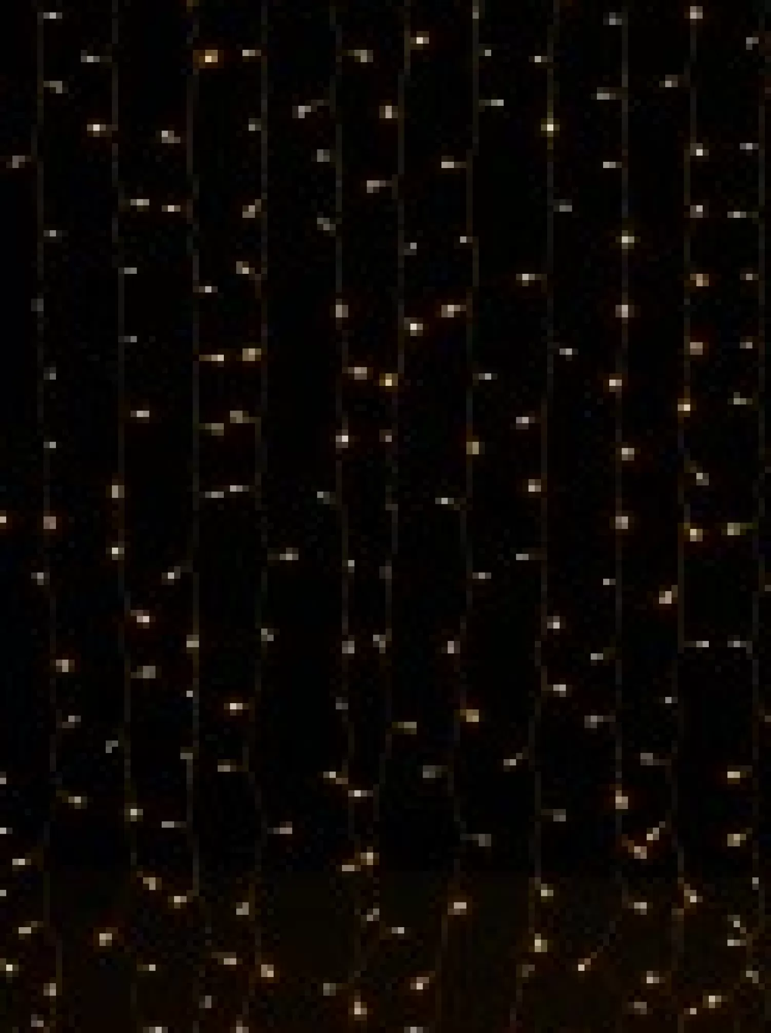 Christmas Warehouse 400 Warm White Concave Bulb Led Christmas Curtain Light String - 2.5M> Curtain Lights