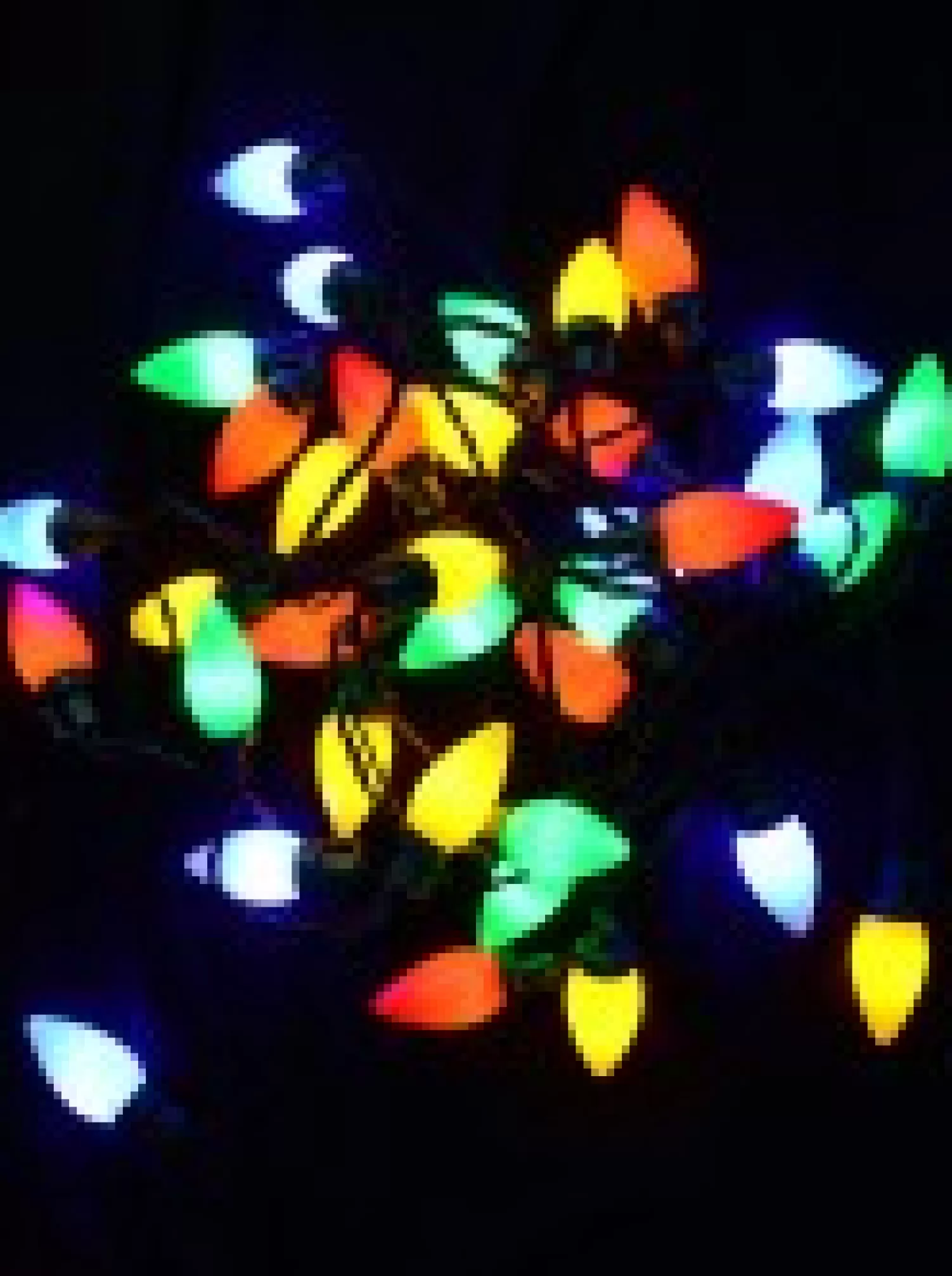 Christmas Warehouse 40 Multi Colour Led C7 Bulb Christmas Fairy String Lights - 3.9M> Led Fairy Lights