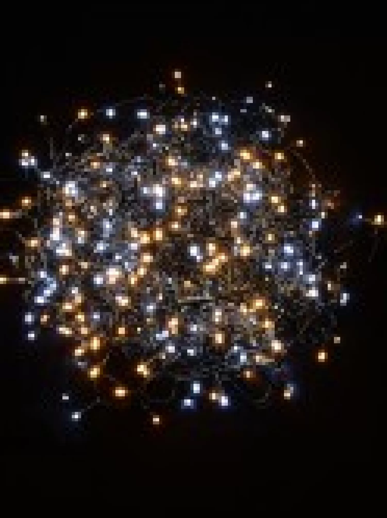 Christmas Warehouse 500 Warm & Cool White Led Concave Bulb Christmas Fairy String Lights - 25M> Led Fairy Lights