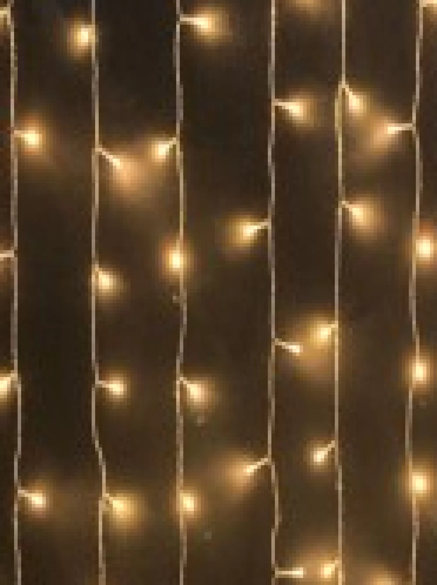 Christmas Warehouse 98 Warm White Led Concave Bulb With Star Ends V - Shape Curtain Light - 1.4M> Curtain Lights