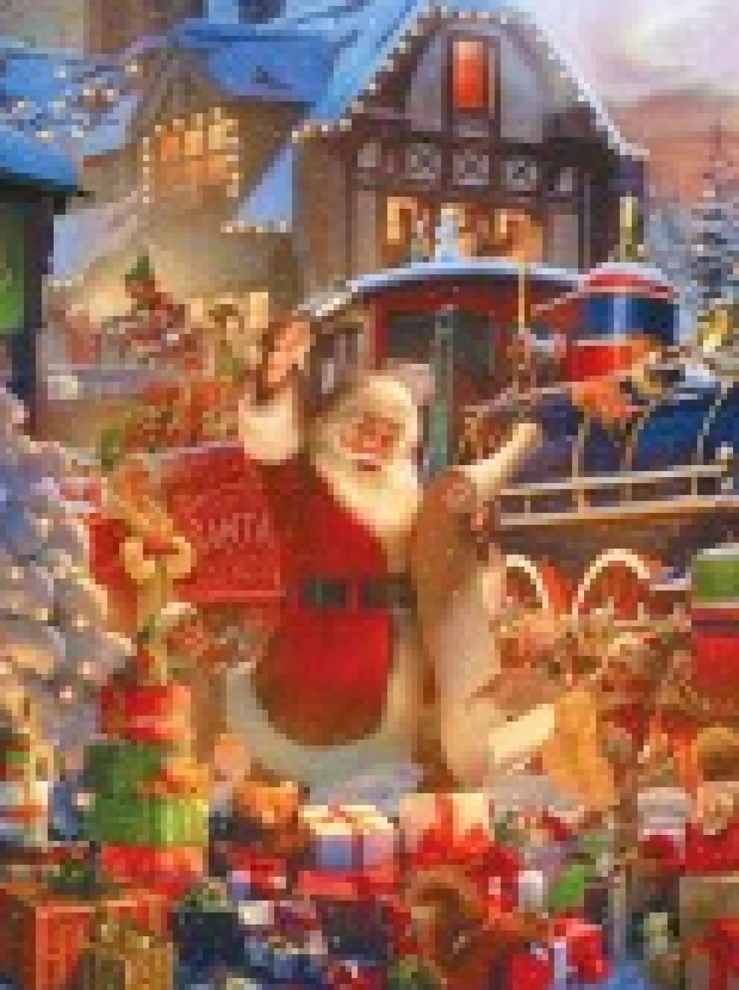 Christmas Warehouse All Aboard The Santa Express Christmas Jigsaw Puzzle - 1000 Pieces> Christmas Games & Puzzles
