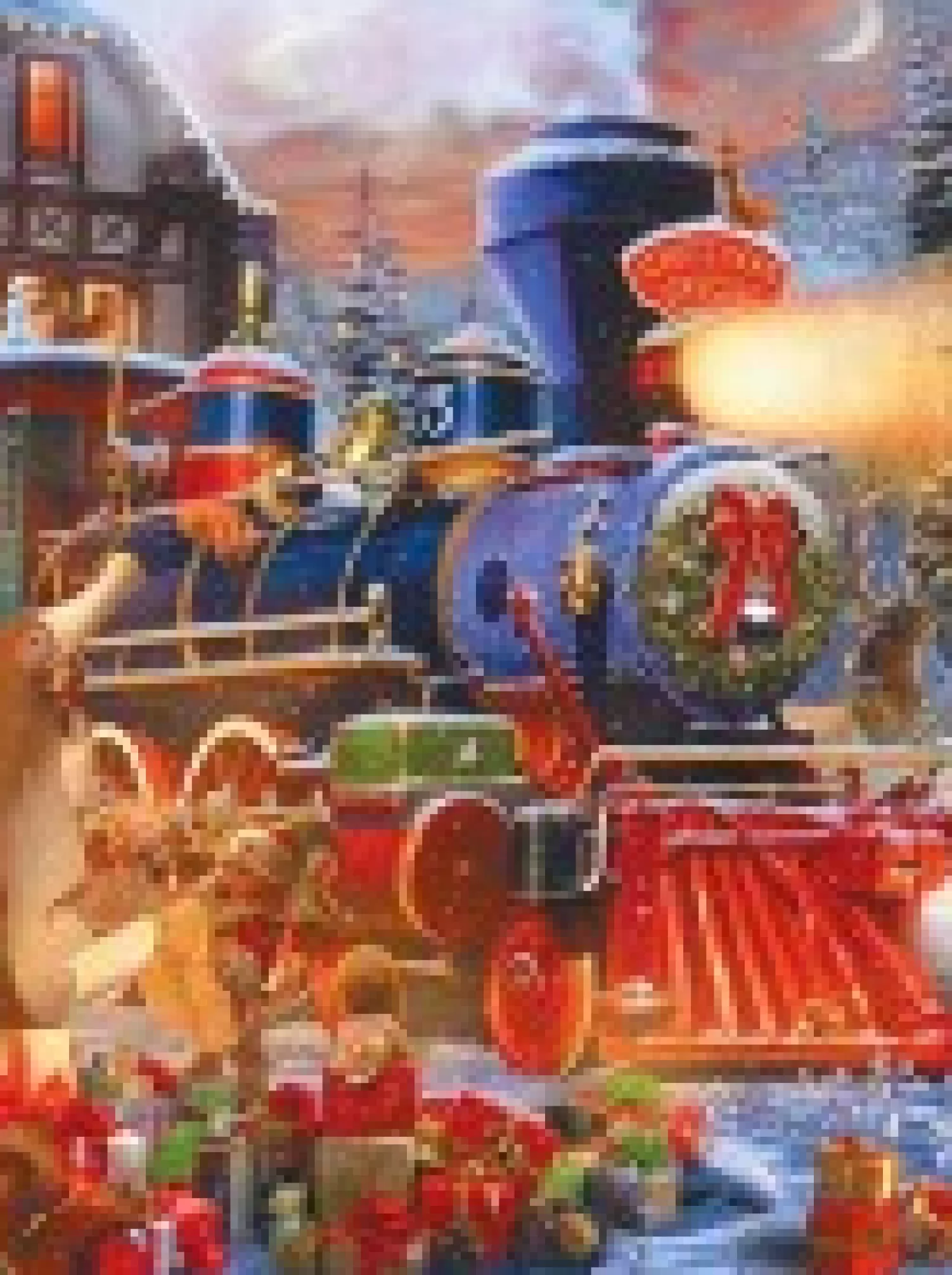 Christmas Warehouse All Aboard The Santa Express Christmas Jigsaw Puzzle - 1000 Pieces> Christmas Games & Puzzles
