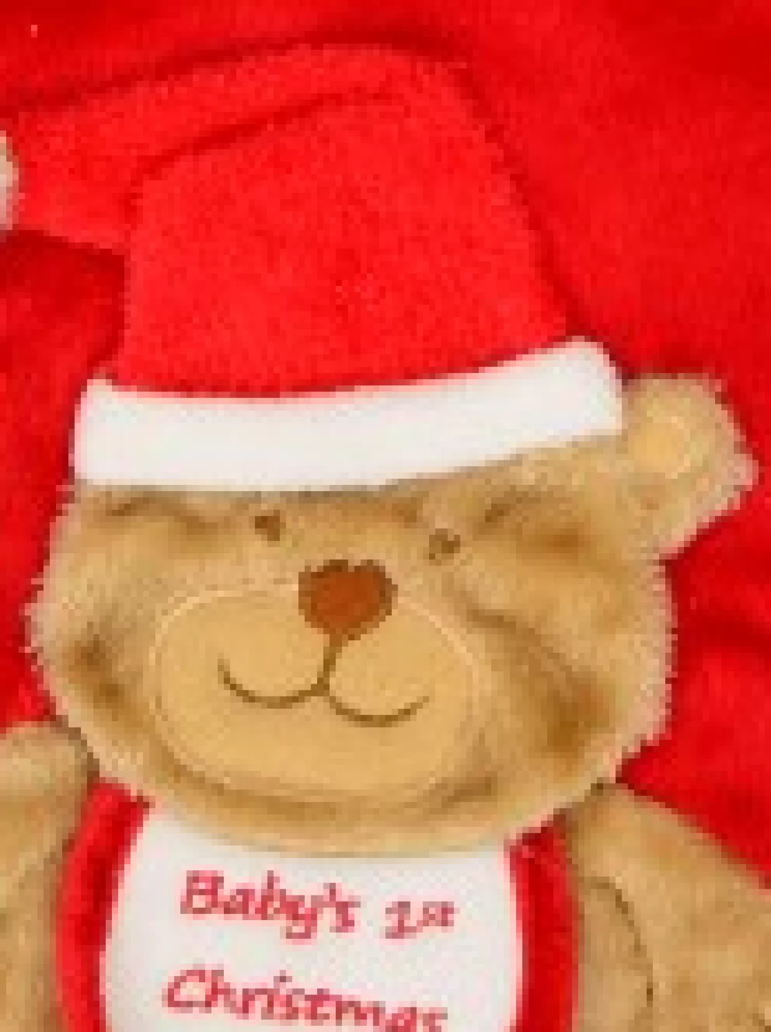 Christmas Warehouse Baby's 1St Christmas Cuddly Looking Teddy Bear Red Christmas Stocking - 42Cm> Christmas Stockings