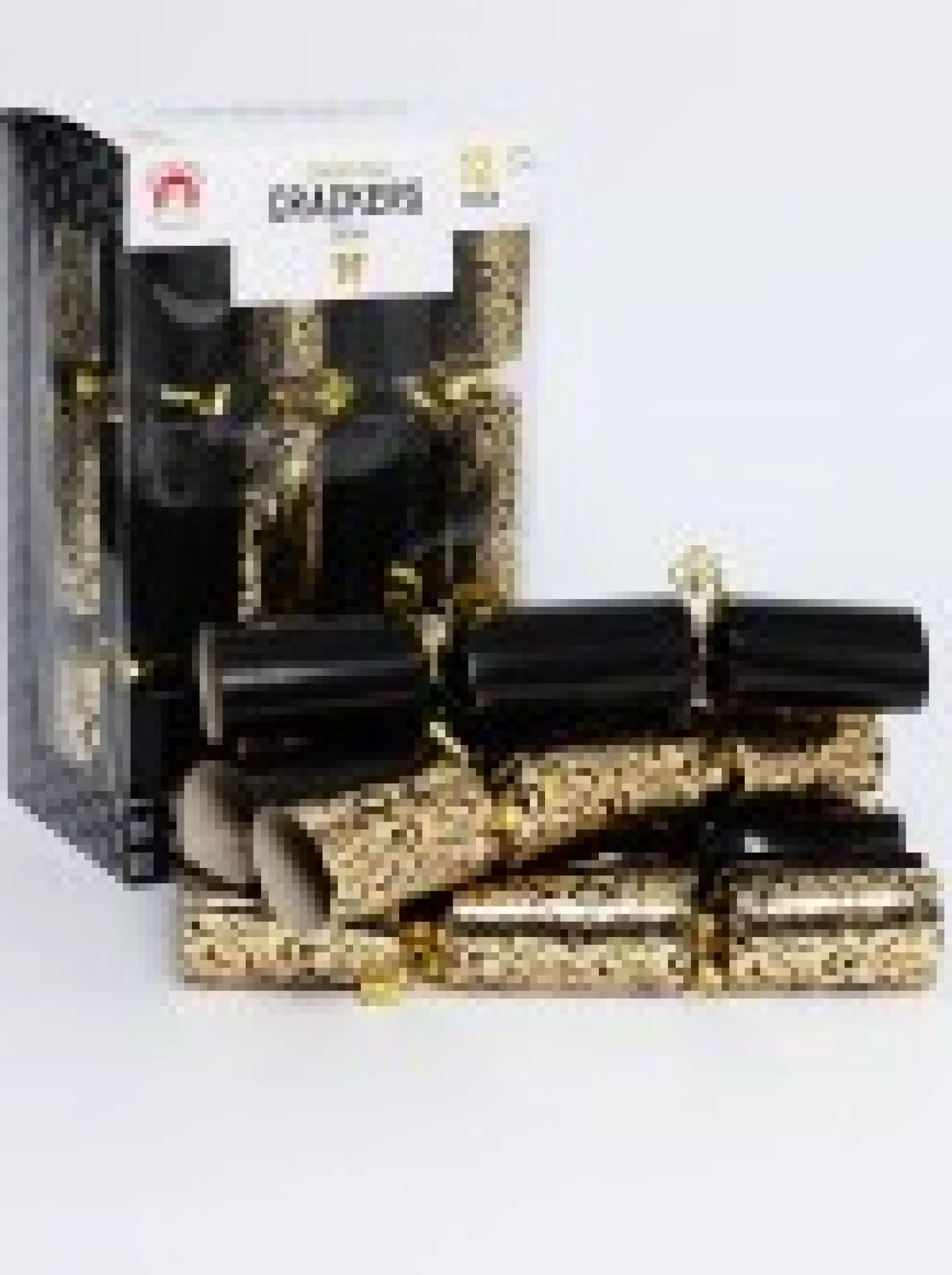 Christmas Warehouse Black & Gold With Swirl Splash Pattern Christmas Cracker Bon Bons - 12 X 30Cm> Christmas Cracker Bon Bon Packs (4 - 16 Per Pack)
