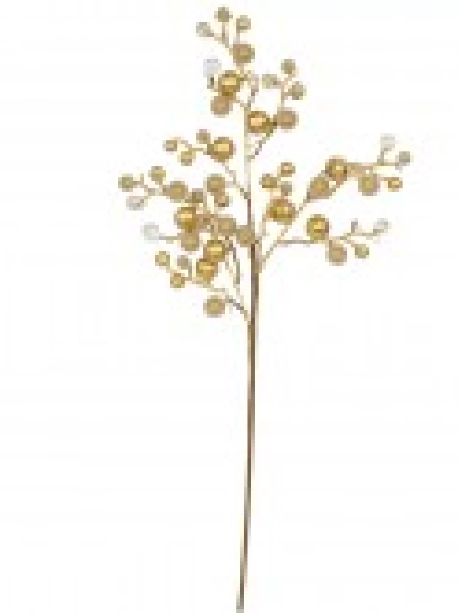 Christmas Warehouse Bronze, Beaded & Diamante Berries Decorative Christmas Spray Stem - 61Cm> Christmas Stems