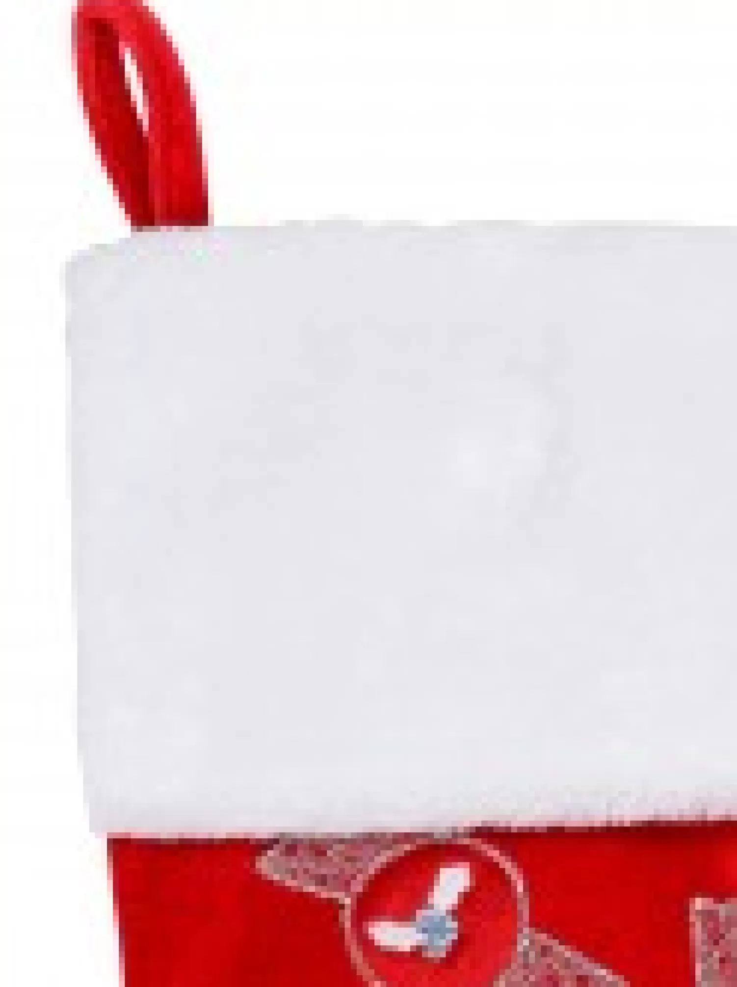 Christmas Warehouse Candy Canes & Lollies Red Velvet With White Cuff Christmas Stocking - 48Cm> Christmas Stockings