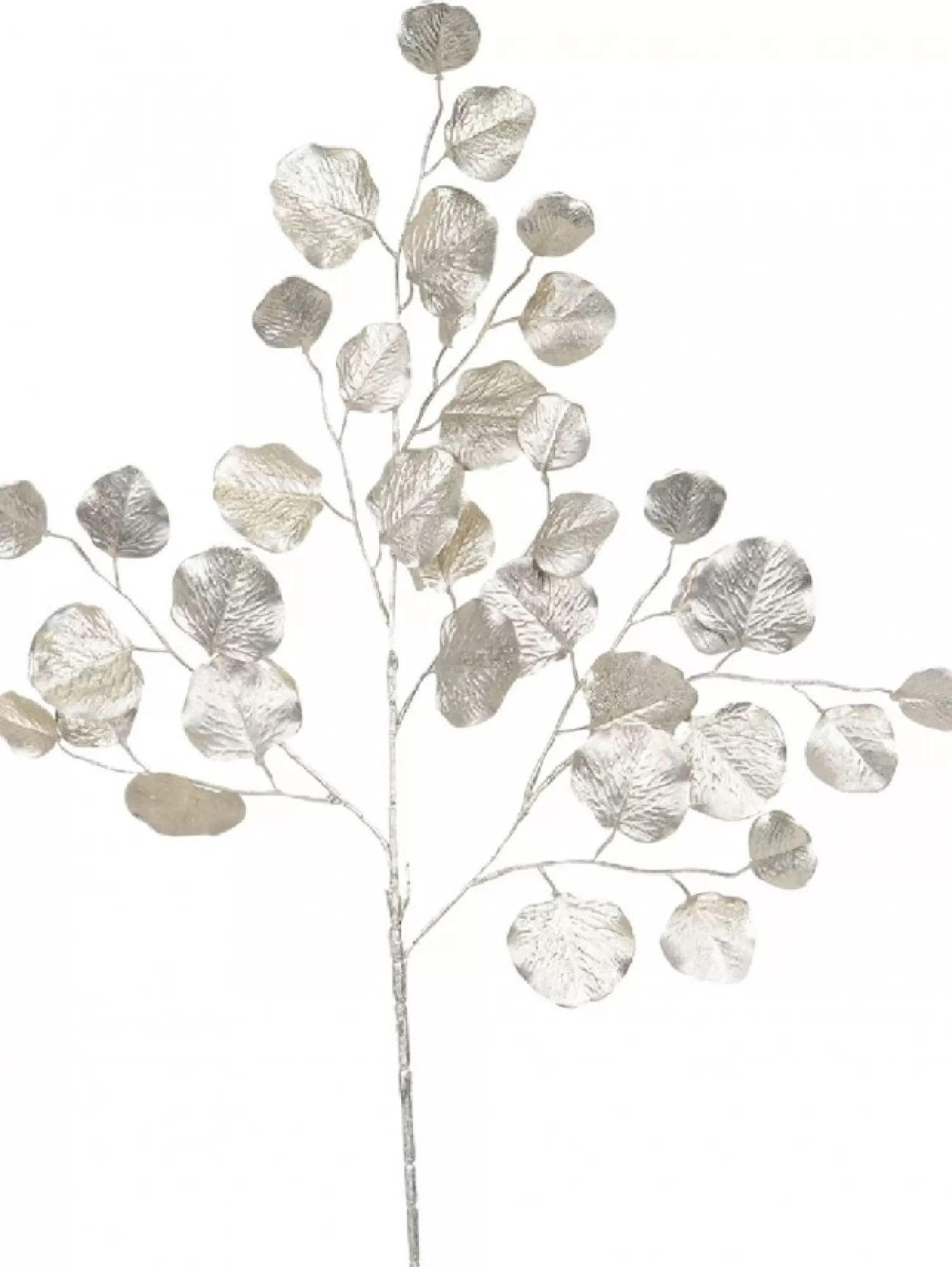 Christmas Warehouse Champagne Wide Leaf Magnolia Look Decorative Christmas Spray Stem - 86Cm> Christmas Stems