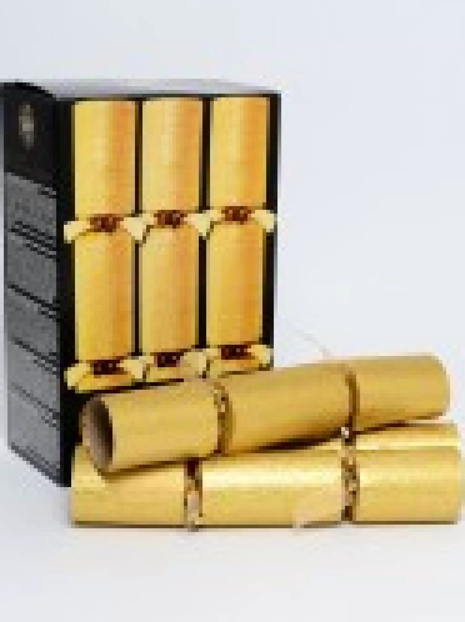 Christmas Warehouse Christmas Jingle Gold Glitter Thread Look Design Bon Bons - 6 X 35Cm> Christmas Cracker Bon Bon Packs (4 - 16 Per Pack)