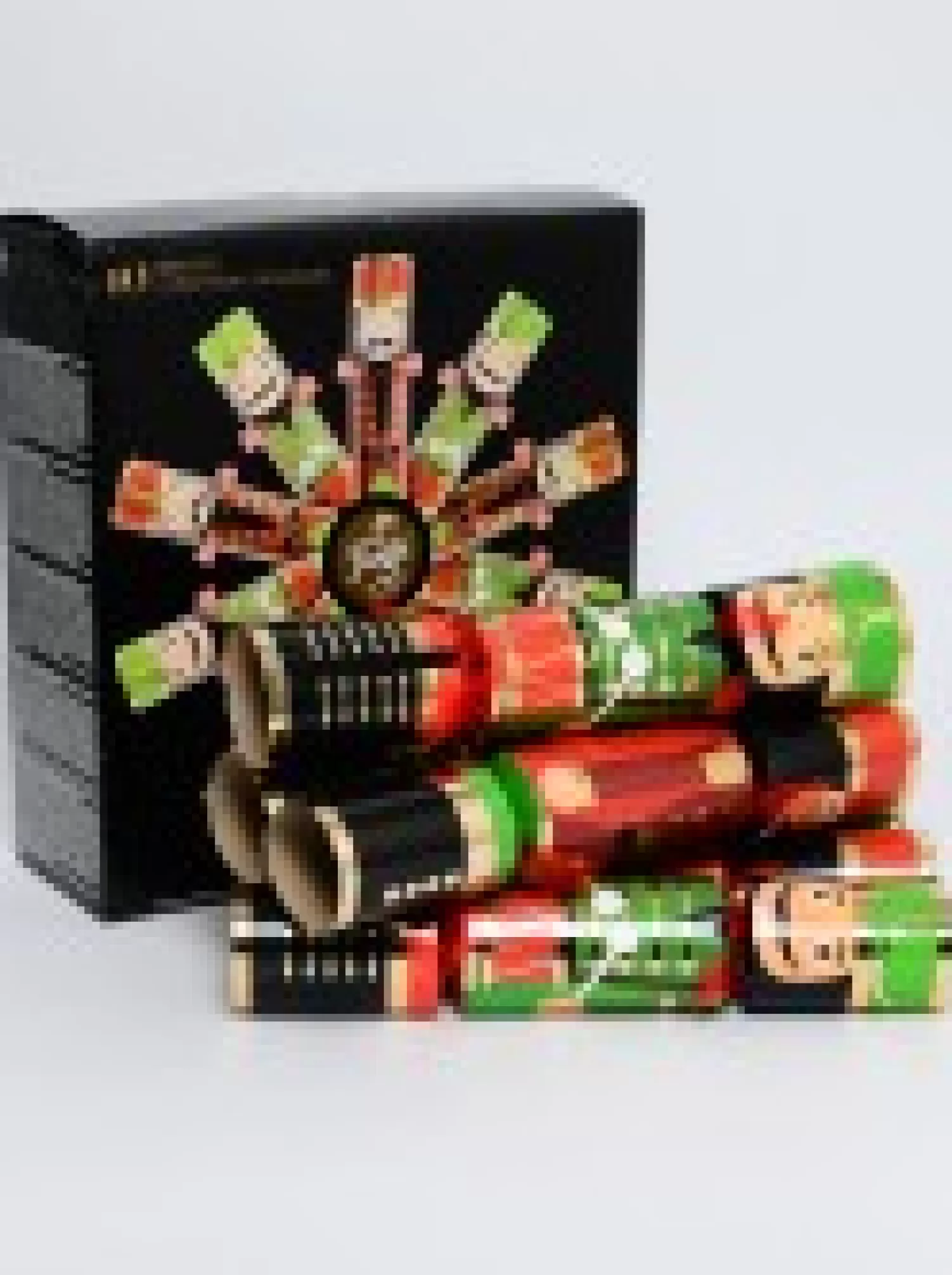 Christmas Warehouse Christmas Jingle Green & Red Traditional Nutcracker Bon Bons - 10 X 34Cm> Christmas Cracker Bon Bon Packs (4 - 16 Per Pack)