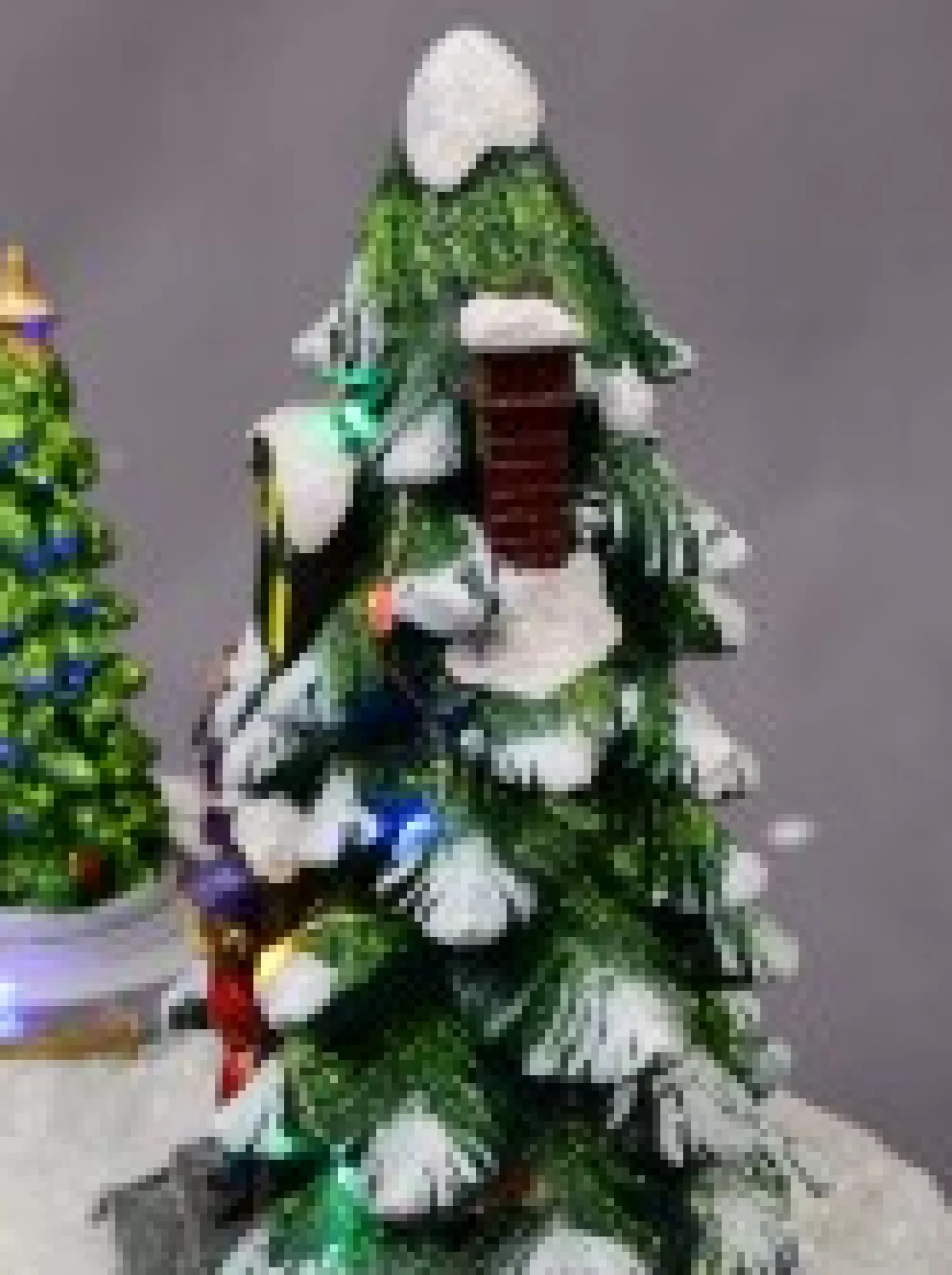 Christmas Warehouse Christmas Tree Scene With Kids & Elf With Led Lights & Animated Tree - 19Cm> Christmas Village Scenes