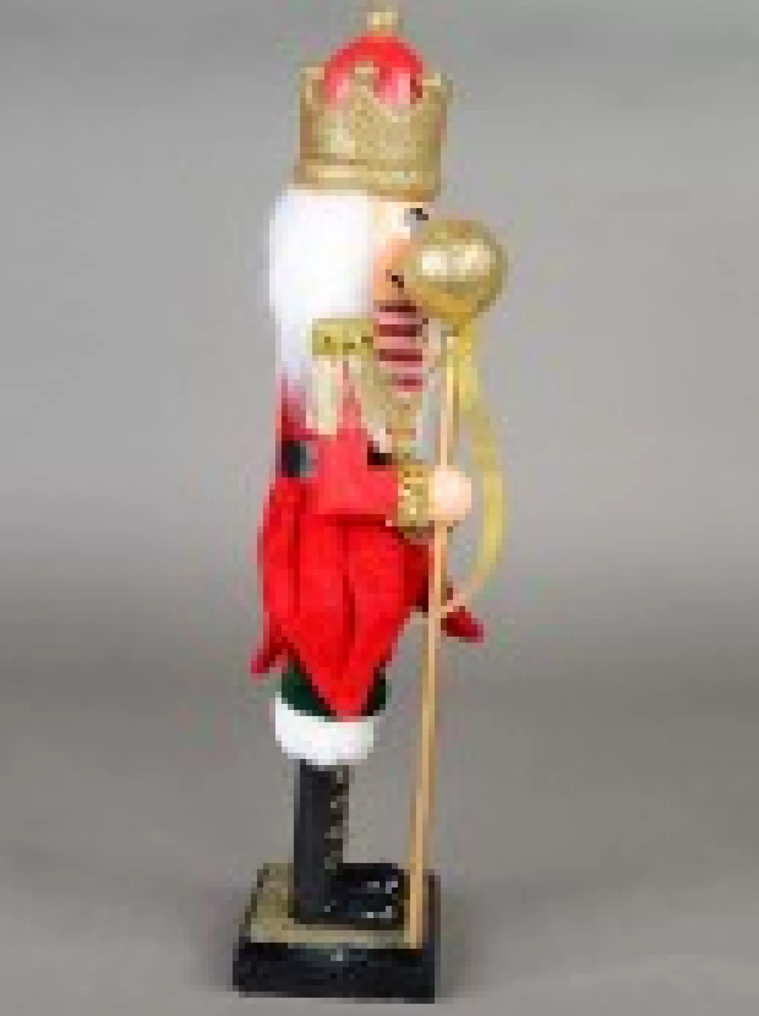Christmas Warehouse Classic Christmas Nutcracker With Ball Staff Decorative Ornament - 38Cm> Nutcrackers & Tin Soldiers