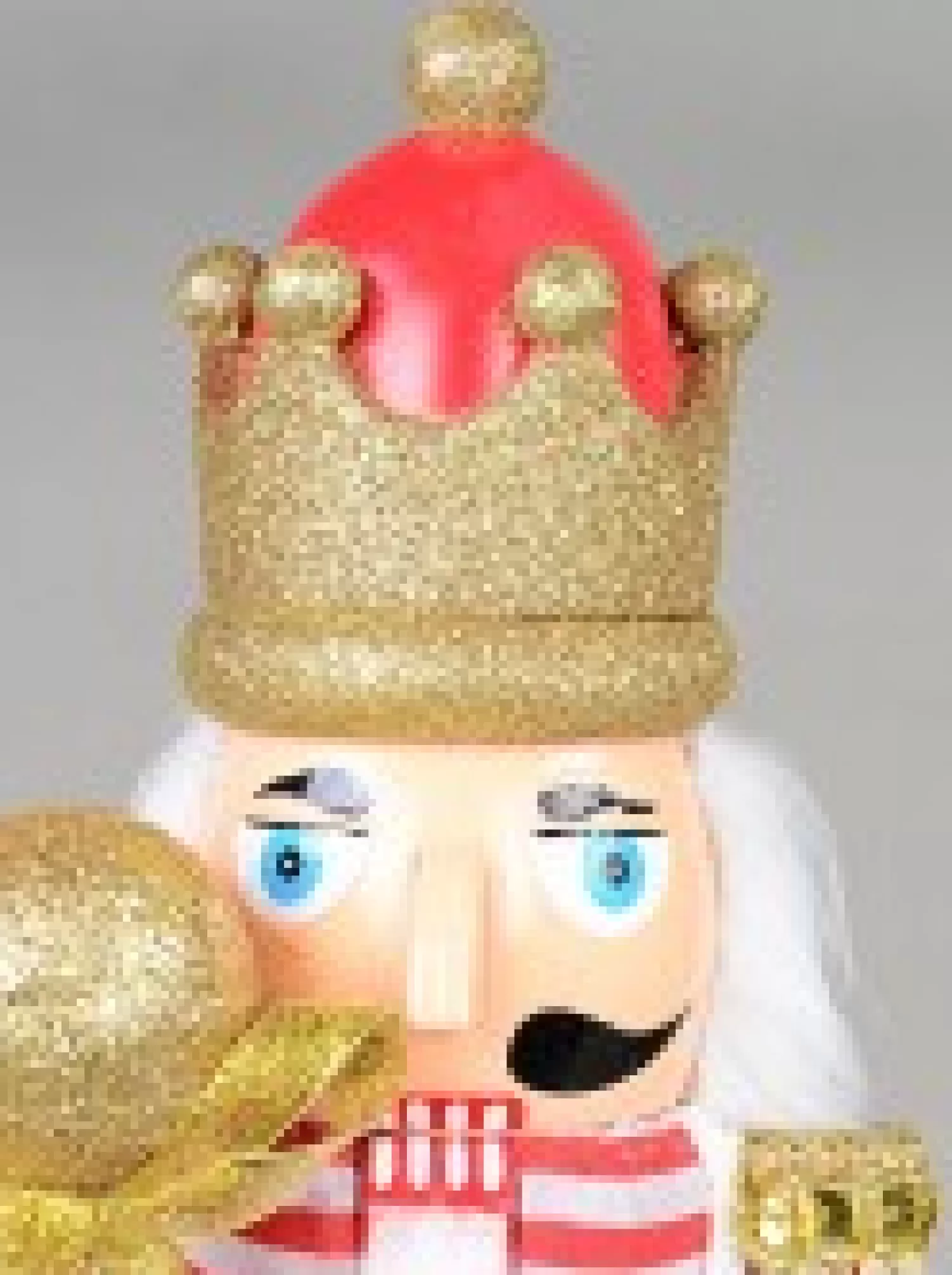 Christmas Warehouse Classic Christmas Nutcracker With Ball Staff Decorative Ornament - 38Cm> Nutcrackers & Tin Soldiers