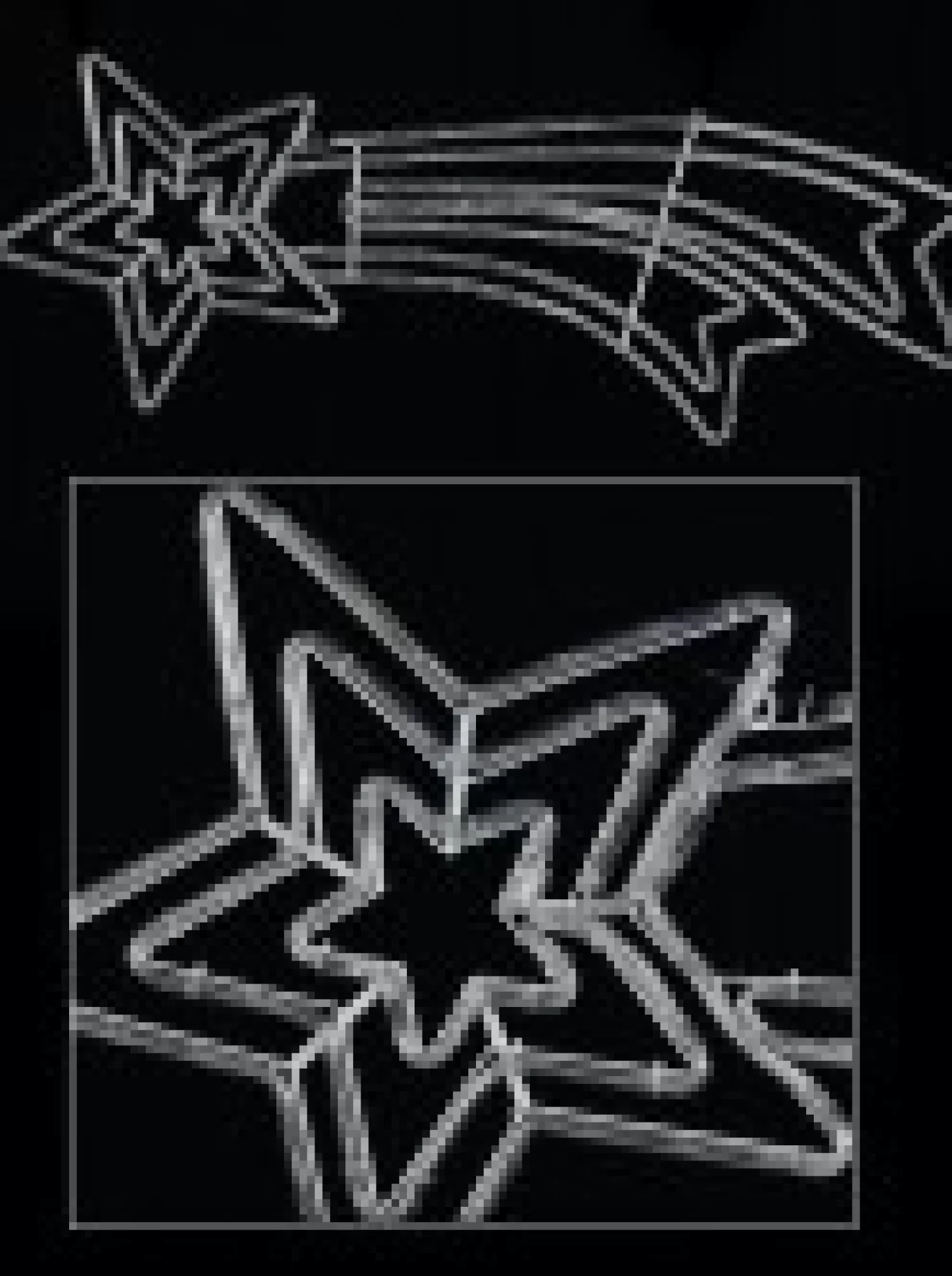 Christmas Warehouse Cool White Led Shooting Christmas Star Rope Light Display Silhouette - 1.2M> Christmas Light Displays