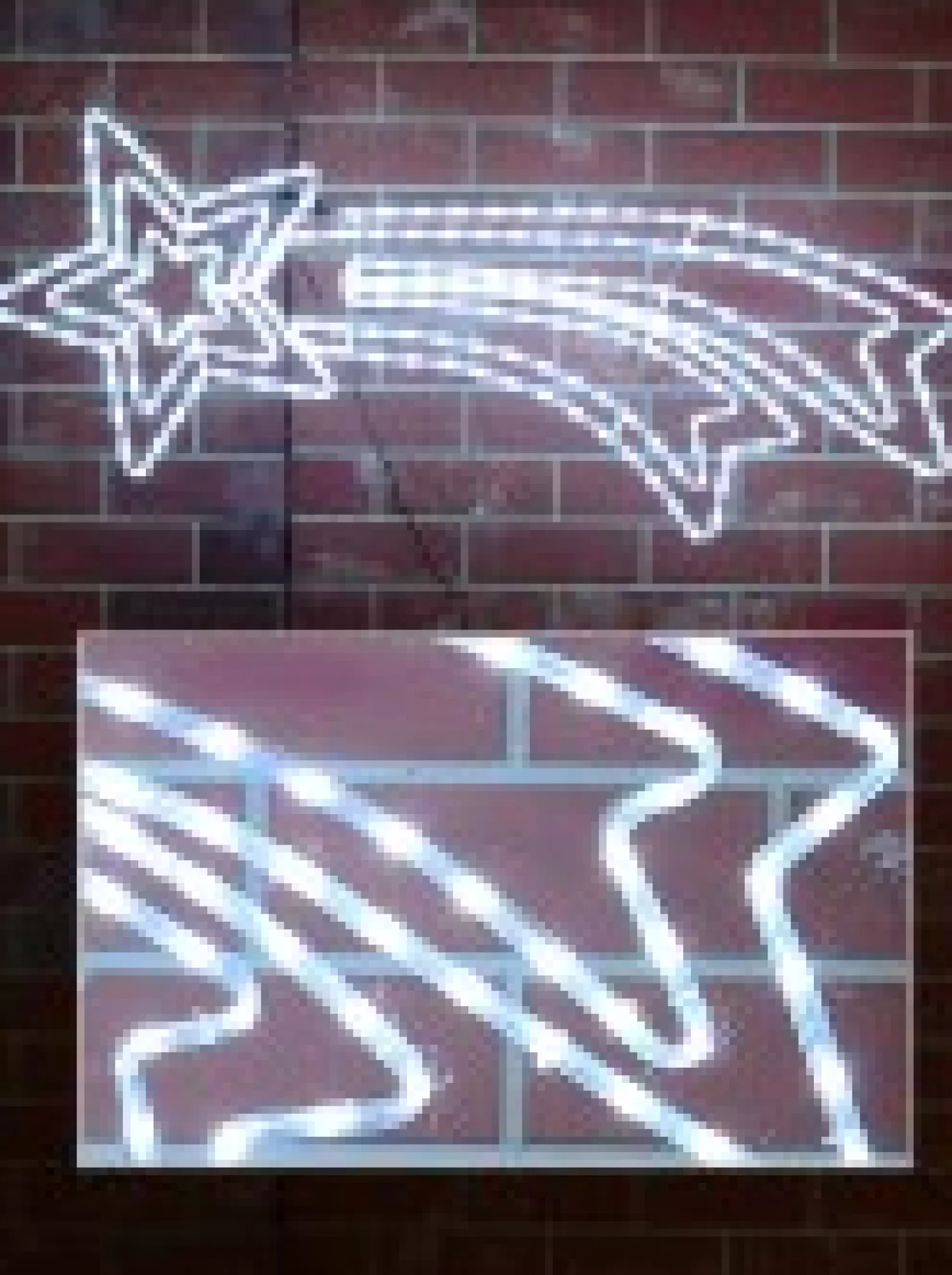 Christmas Warehouse Cool White Led Shooting Christmas Star Rope Light Display Silhouette - 1.2M> Christmas Light Displays