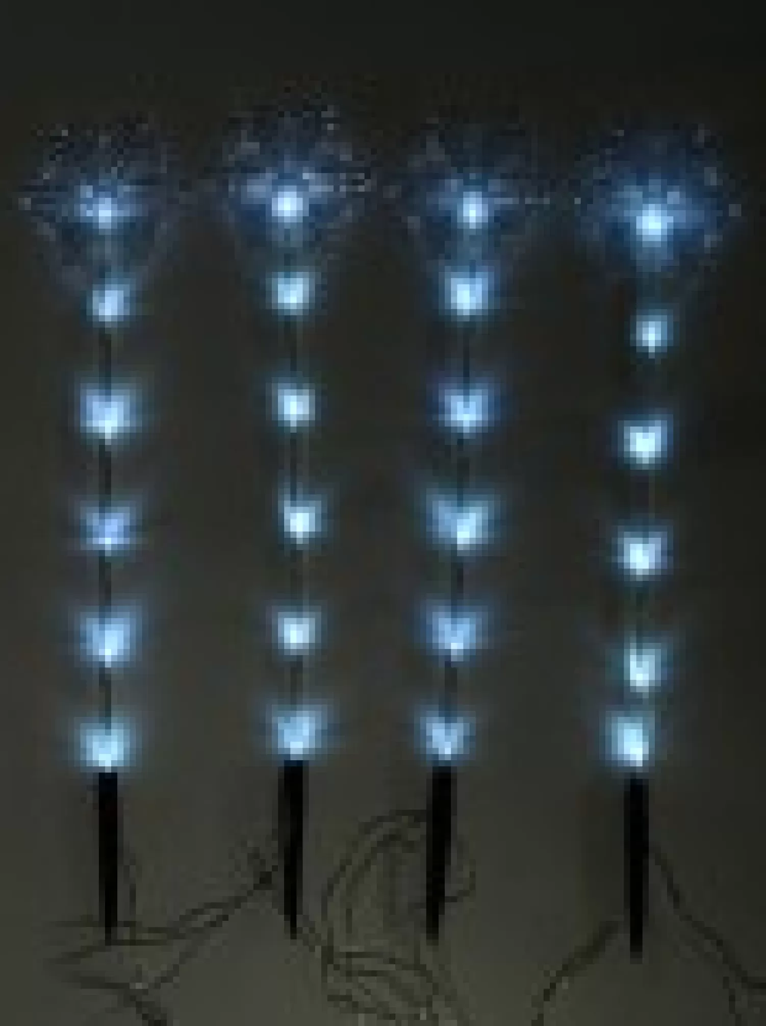Christmas Warehouse Cool White Led Snowflake On A Pole Garden Christmas Path Lights - 4 X 49Cm> Path Lights