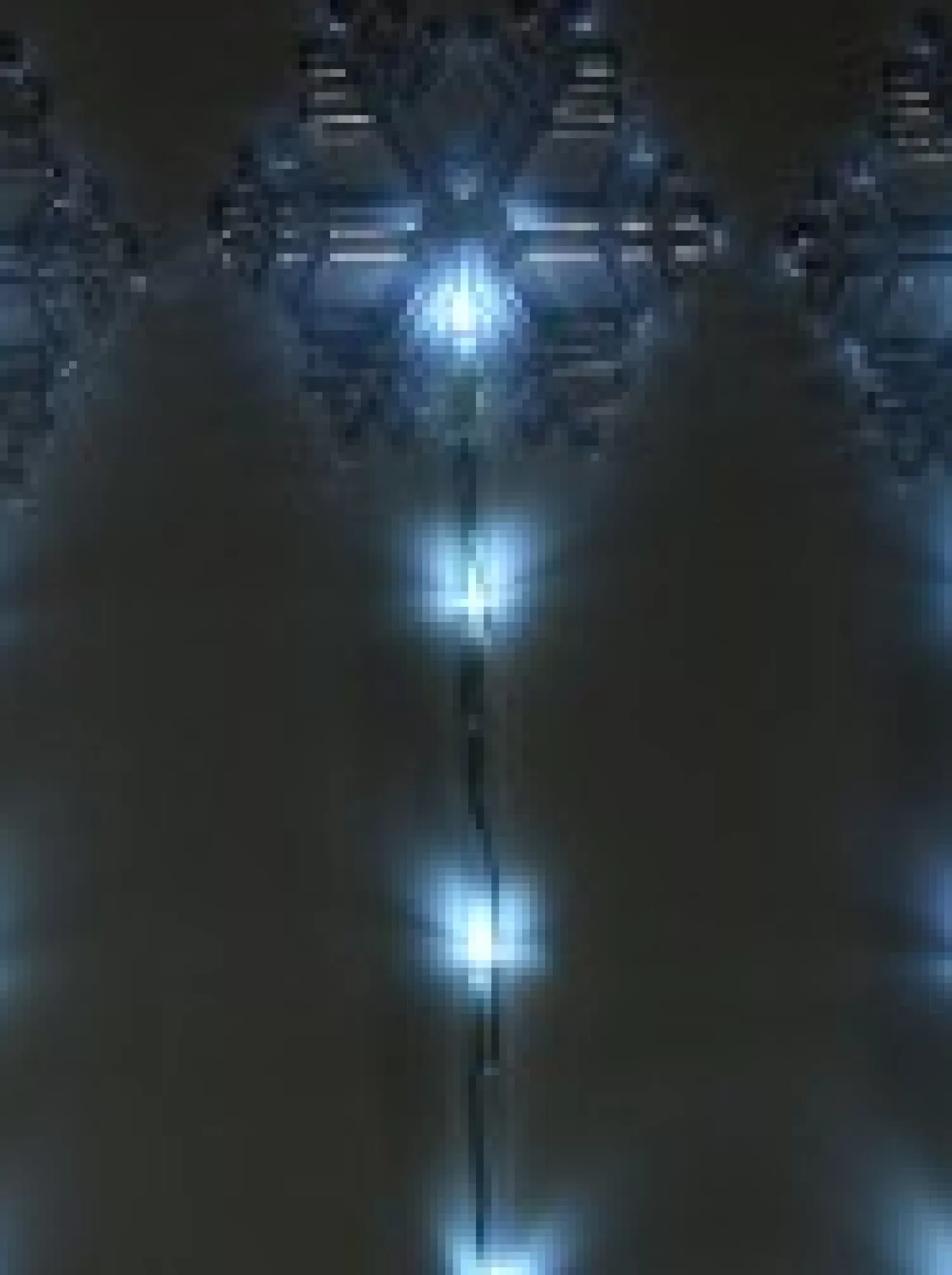 Christmas Warehouse Cool White Led Snowflake On A Pole Garden Christmas Path Lights - 4 X 49Cm> Path Lights