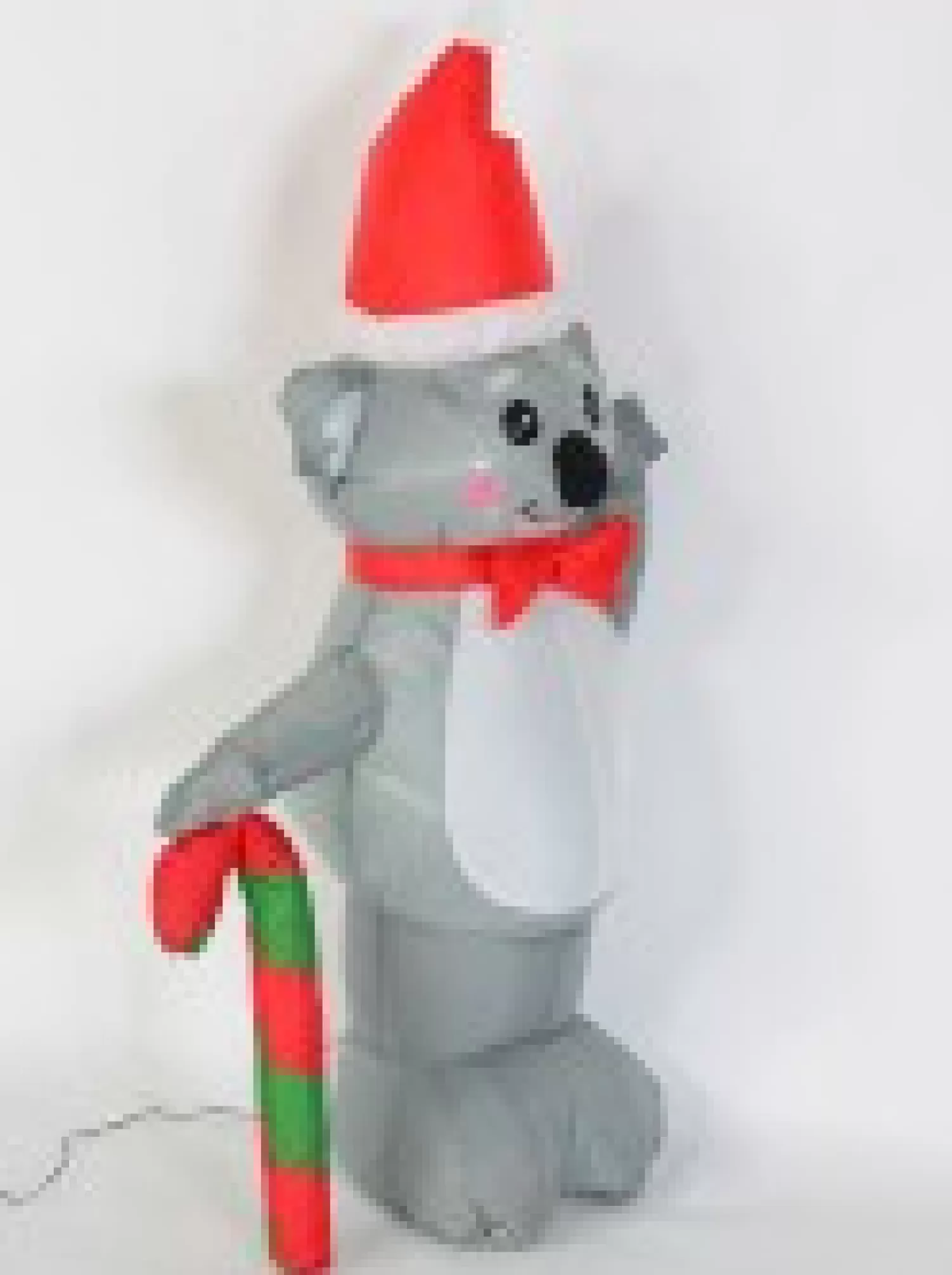 Christmas Warehouse Cuddles The Koala & Candy Cane Illuminated Christmas Inflatable Display - 1.3M> Inflatable Displays