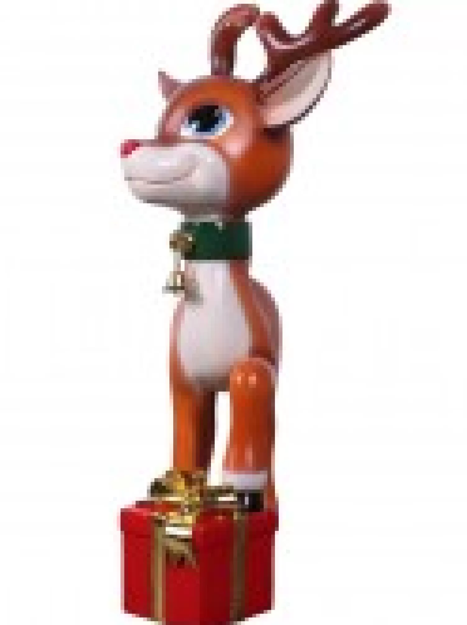 Christmas Warehouse Cute Resin Reindeer Calf With Christmas Gift Life Size Decor Ornament - 89Cm> Large Christmas Decor