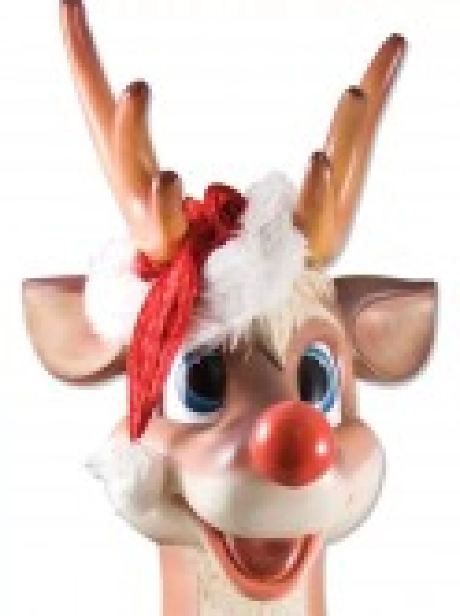 Christmas Warehouse Cute Sitting Resin Reindeer Life Size Christmas Decoration Ornament - 1.1M> Large Christmas Decor