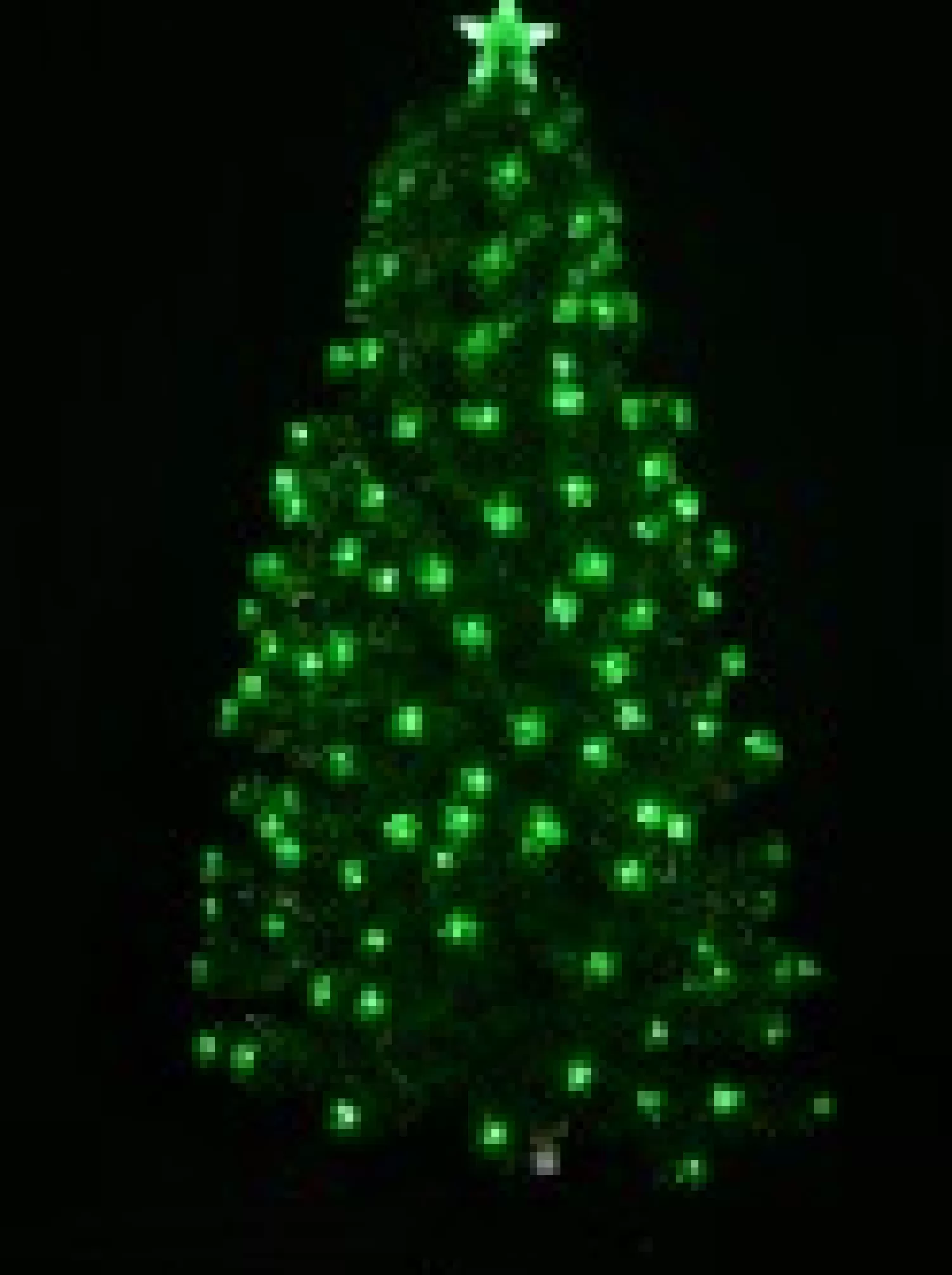 Christmas Warehouse Enchanting Dynamic & Static Colour Led Christmas Tree With 183 Tips - 1.5M> Fibre Optic Christmas Trees