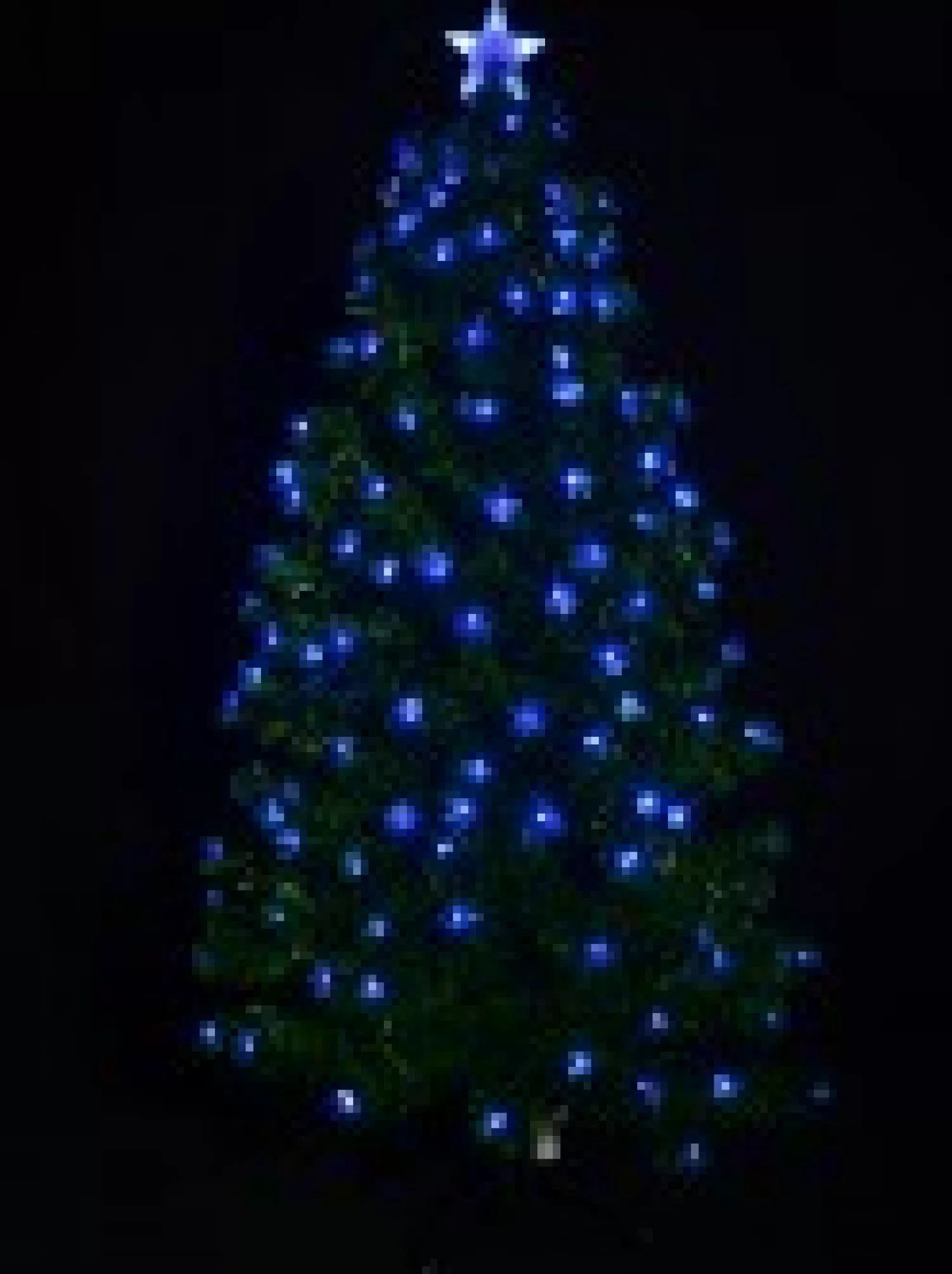 Christmas Warehouse Enchanting Dynamic & Static Colour Led Christmas Tree With 183 Tips - 1.5M> Fibre Optic Christmas Trees