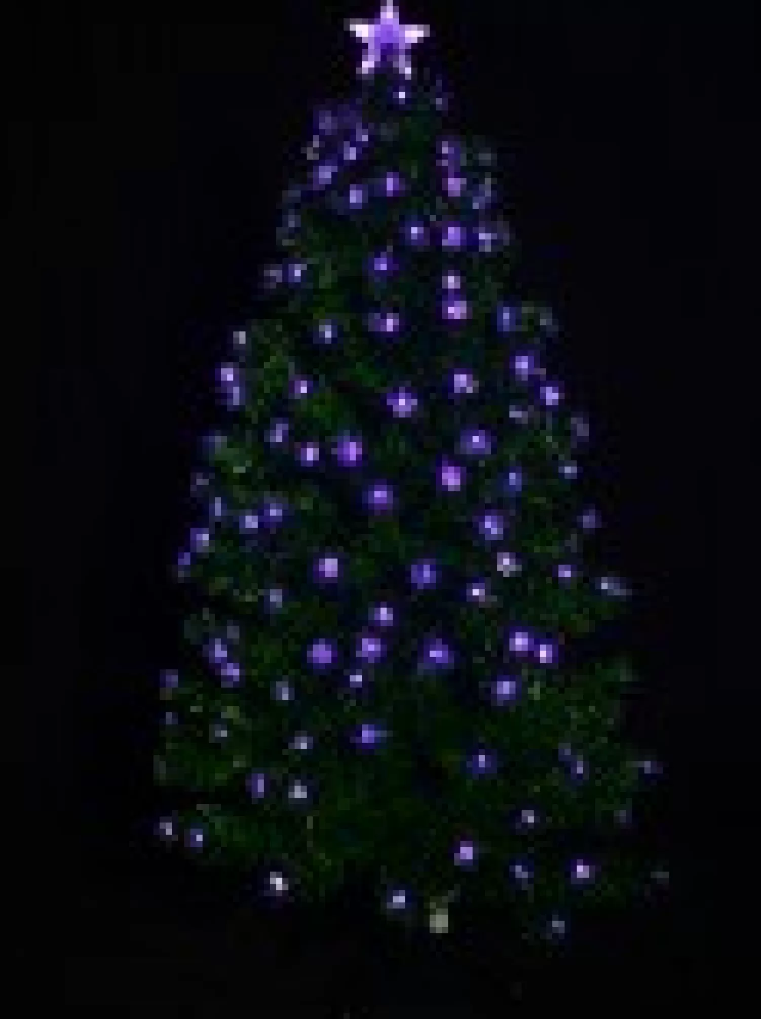 Christmas Warehouse Enchanting Dynamic & Static Colour Led Christmas Tree With 183 Tips - 1.5M> Fibre Optic Christmas Trees