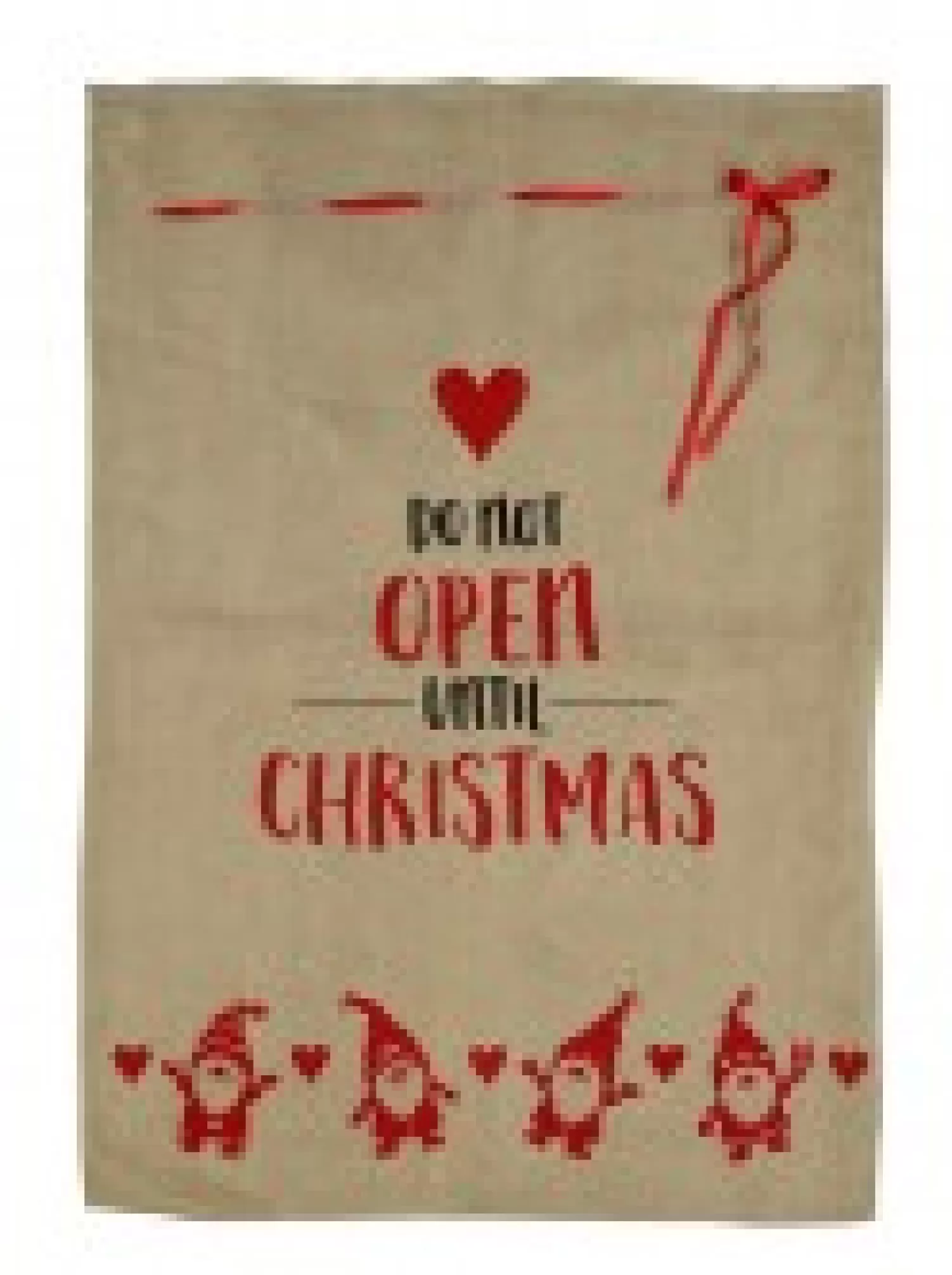 Christmas Warehouse Faux Jute Happy Santa Do Not Open Until Christmas Gift Santa Sack - 93Cm> Santa Sacks