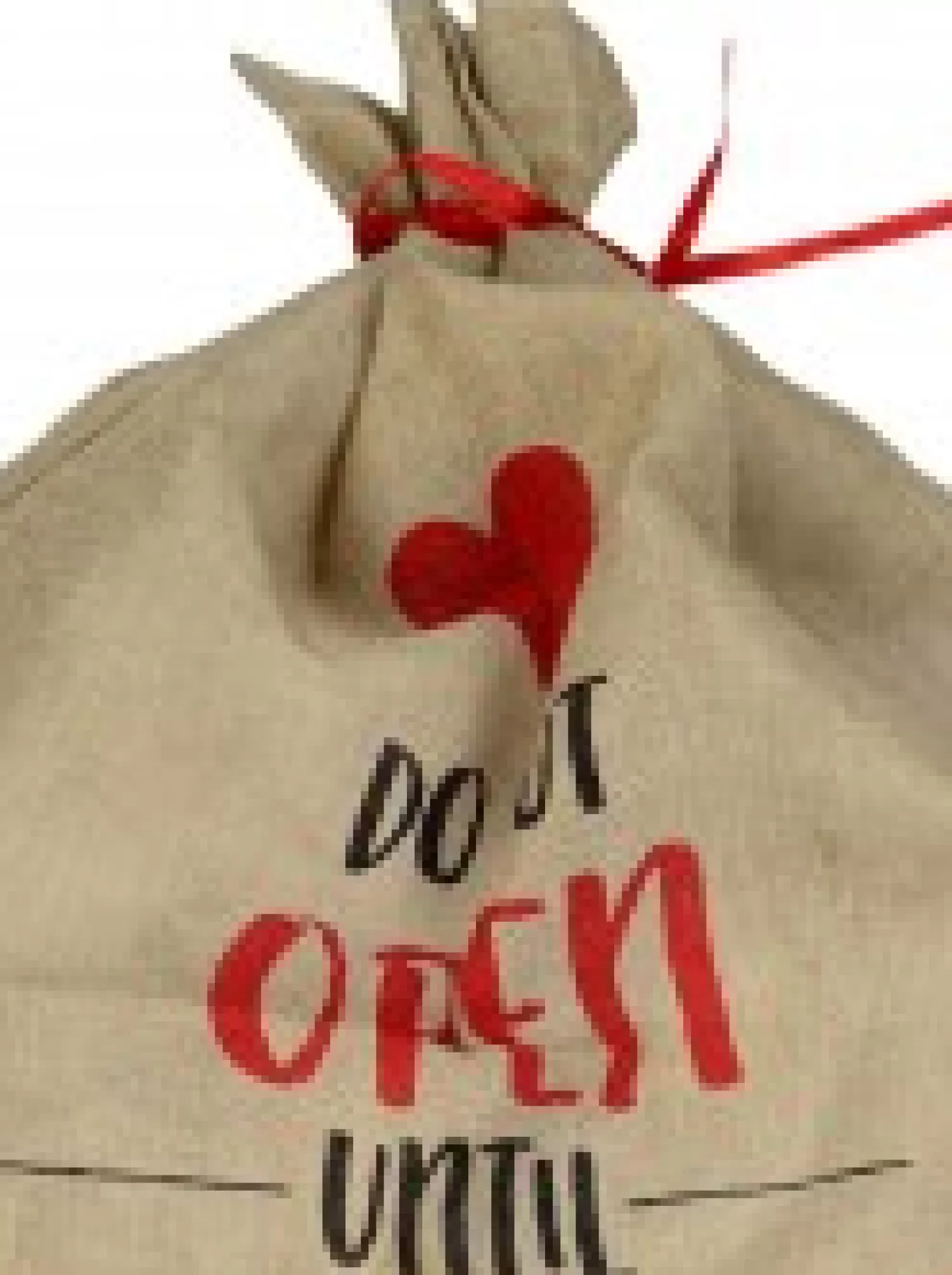 Christmas Warehouse Faux Jute Happy Santa Do Not Open Until Christmas Gift Santa Sack - 93Cm> Santa Sacks