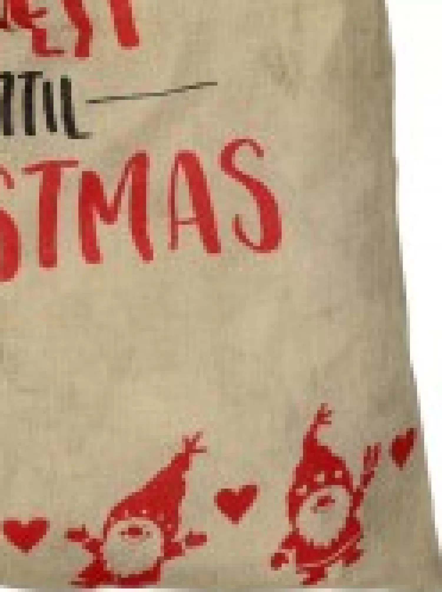 Christmas Warehouse Faux Jute Happy Santa Do Not Open Until Christmas Gift Santa Sack - 93Cm> Santa Sacks