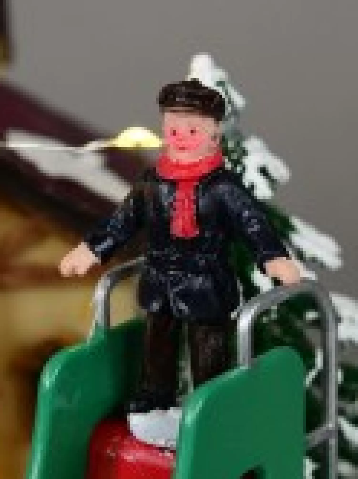 Christmas Warehouse Fun Slide & Merry-Go-Round At Santa's Workshop Christmas Village Scene - 23Cm> Christmas Village Scenes