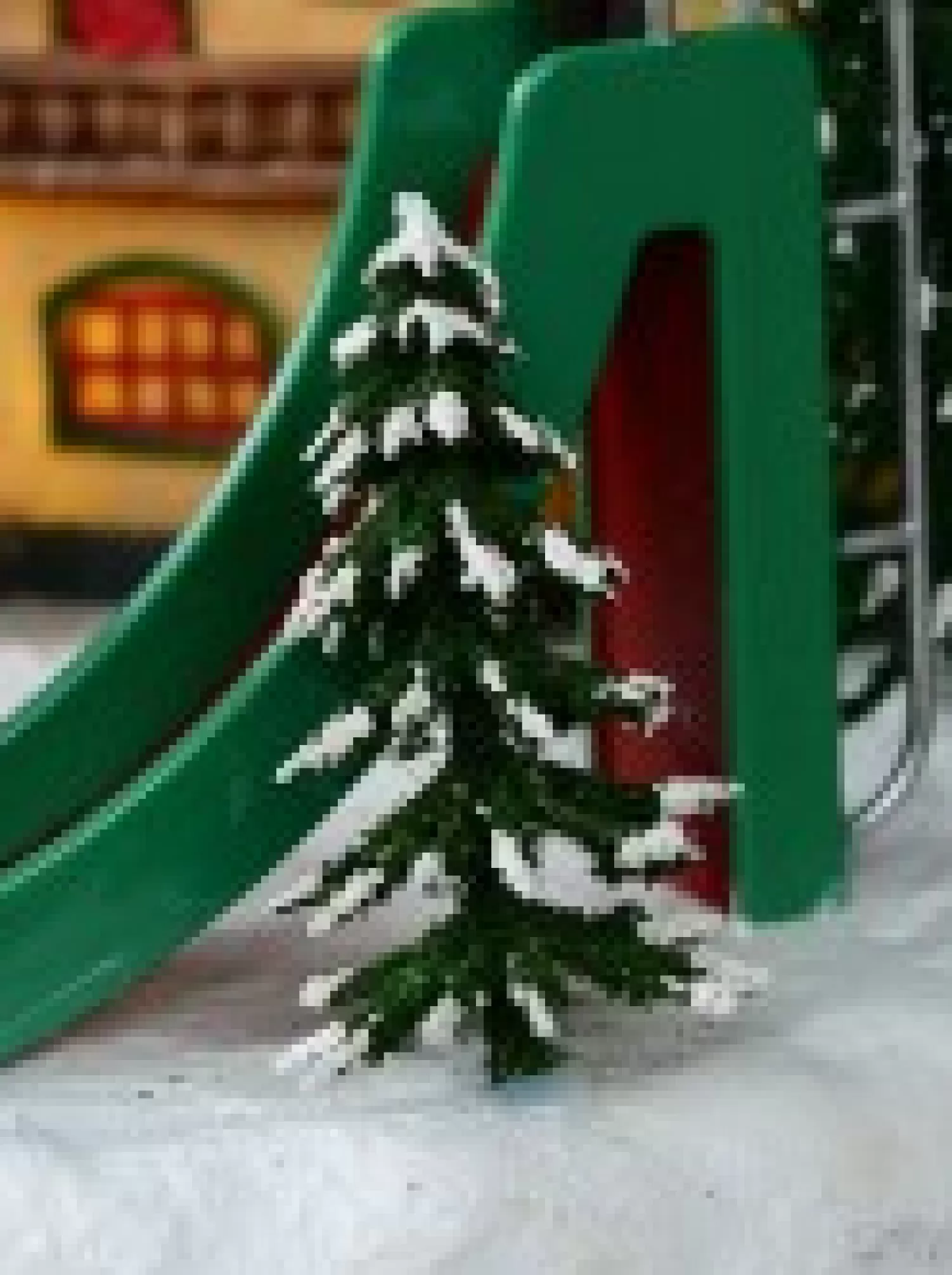 Christmas Warehouse Fun Slide & Merry-Go-Round At Santa's Workshop Christmas Village Scene - 23Cm> Christmas Village Scenes