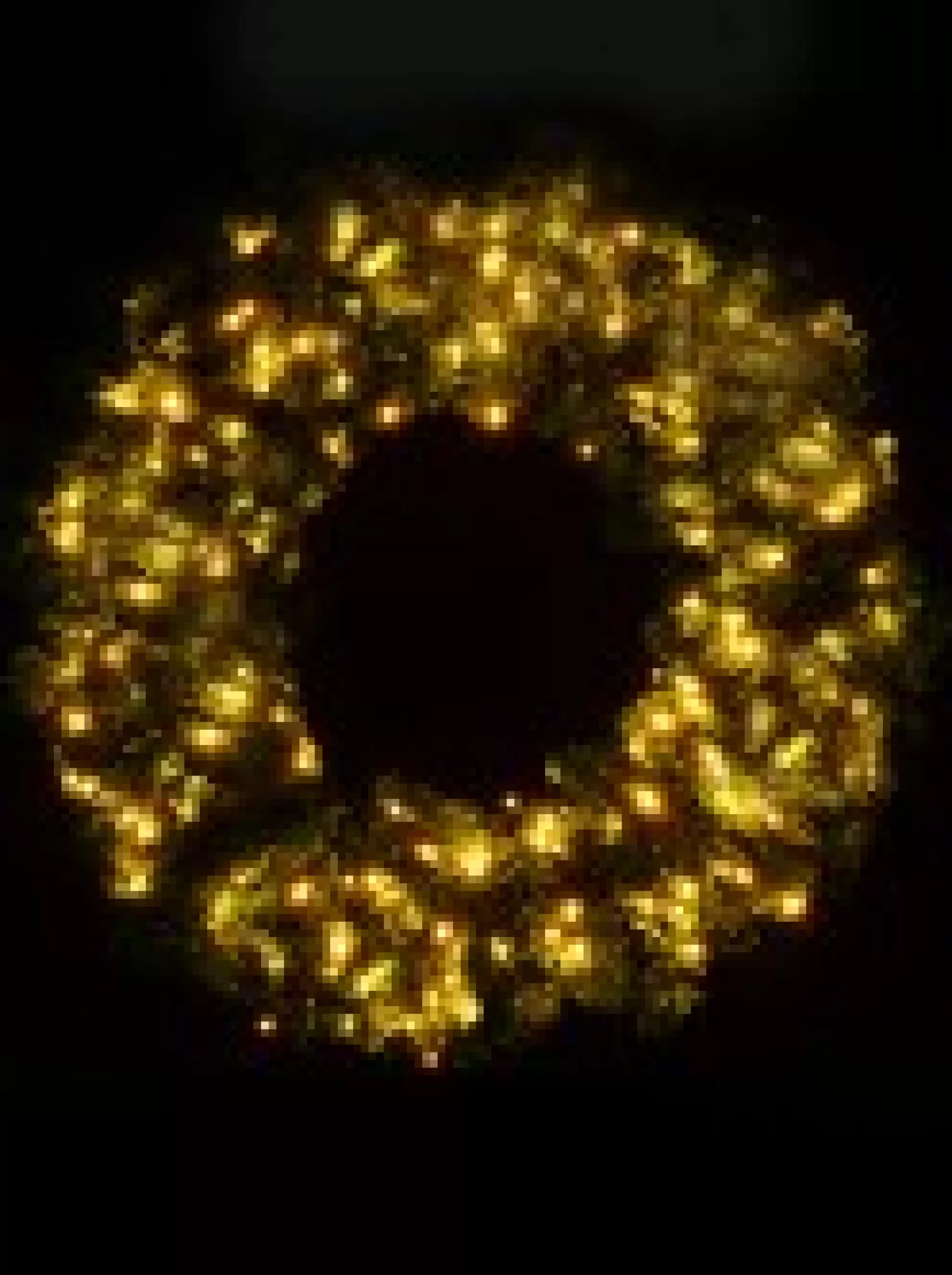 Christmas Warehouse Giant Balsam Pine Needle Pre-Lit Christmas Wreath With 420 Tips - 1.2M> Christmas Wreaths