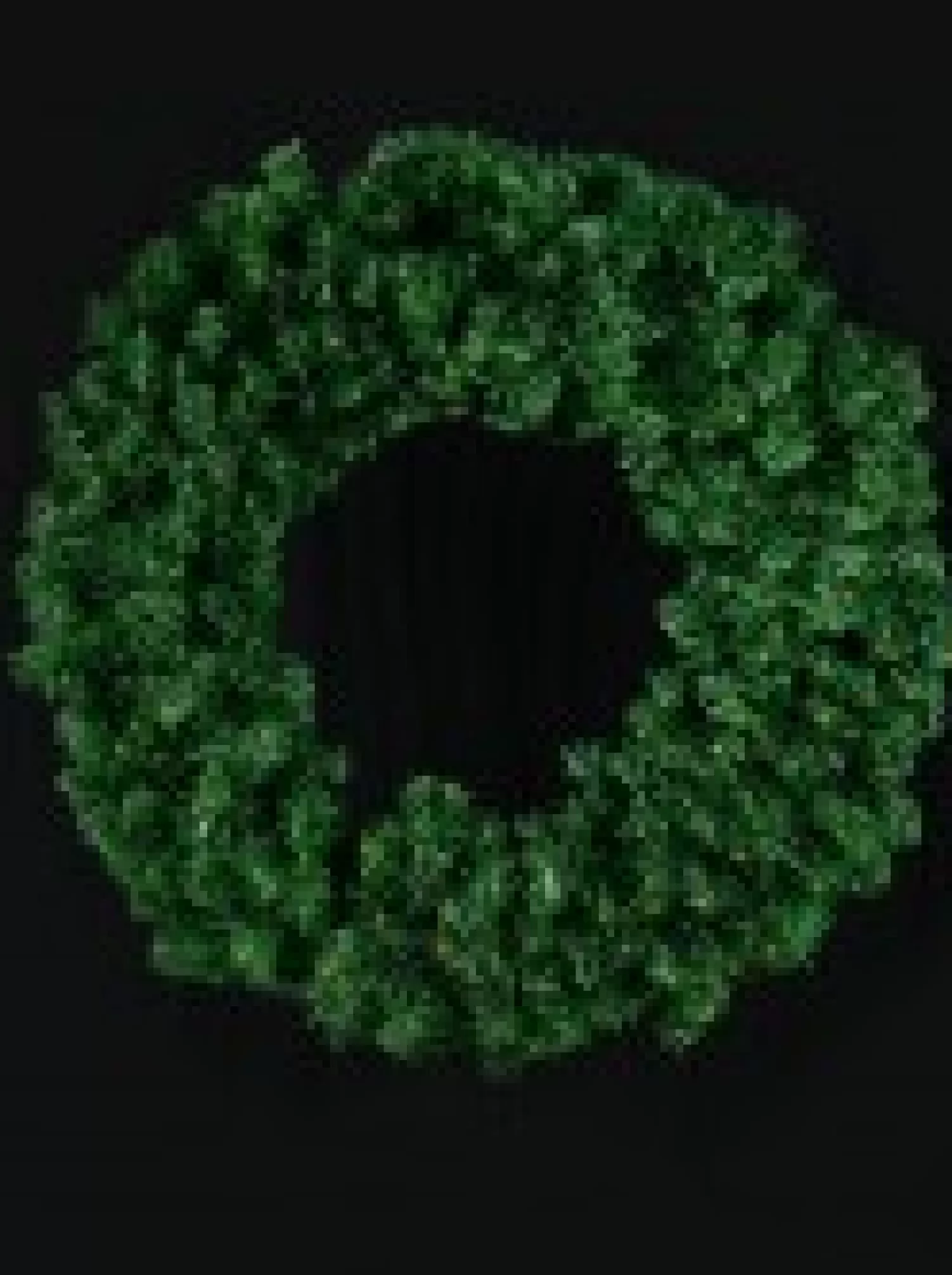 Christmas Warehouse Giant Balsam Pine Needle Pre-Lit Christmas Wreath With 420 Tips - 1.2M> Christmas Wreaths