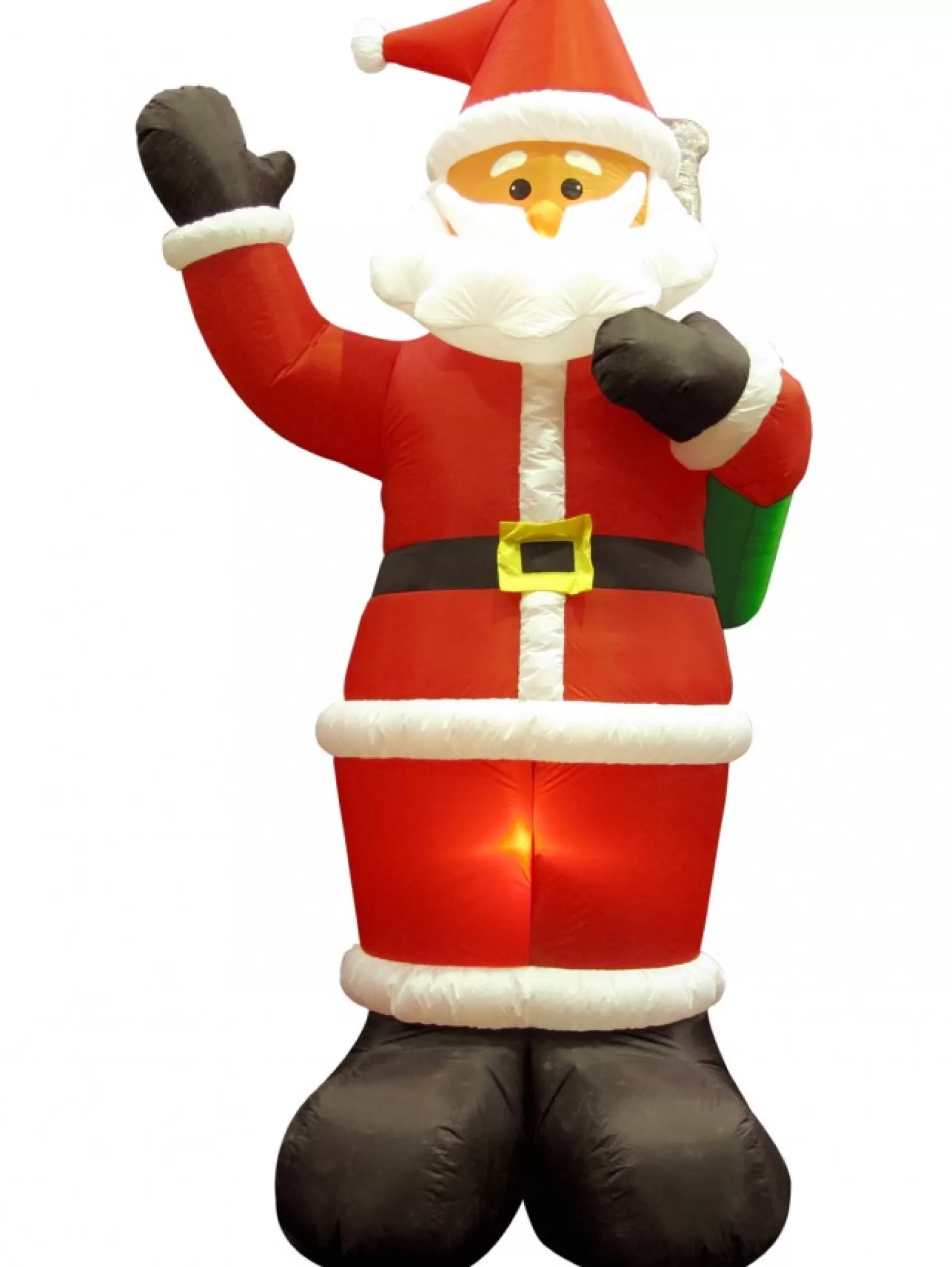 Christmas Warehouse Giant Santa Holding Christmas Sack Illuminated Christmas Inflatable Display - 3M> Inflatable Displays