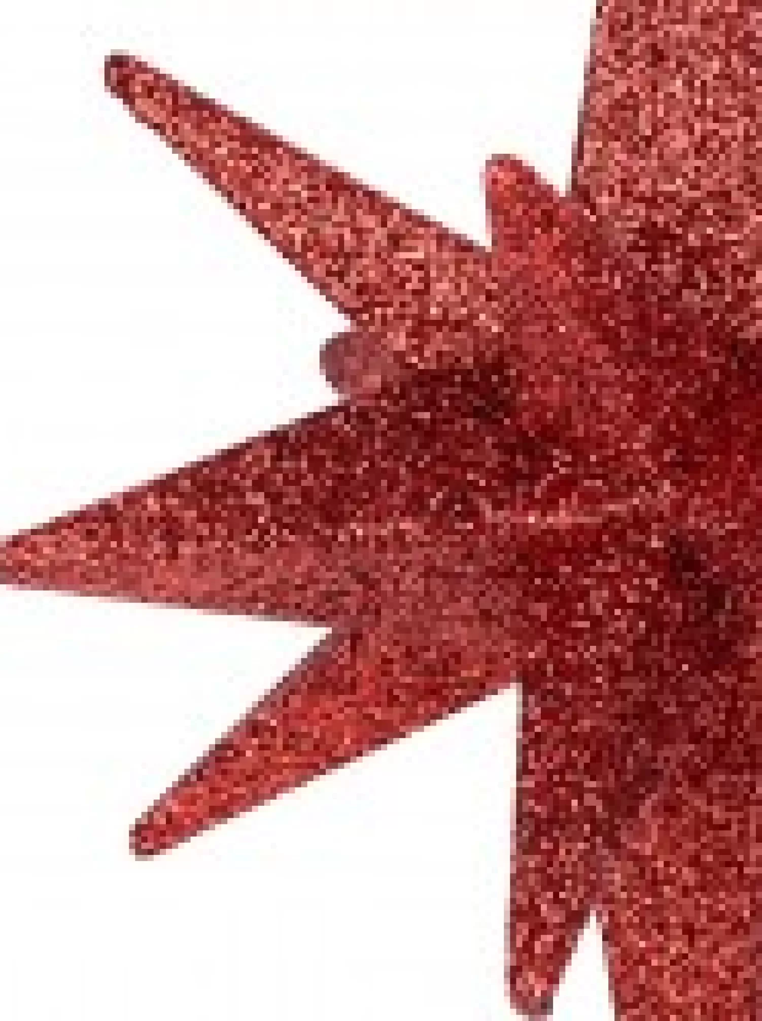 Christmas Warehouse Glittered Red 3D Star Of Bethlehem Christmas Tree Hanging Decoration - 14Cm> Hanging Decorations - Individual