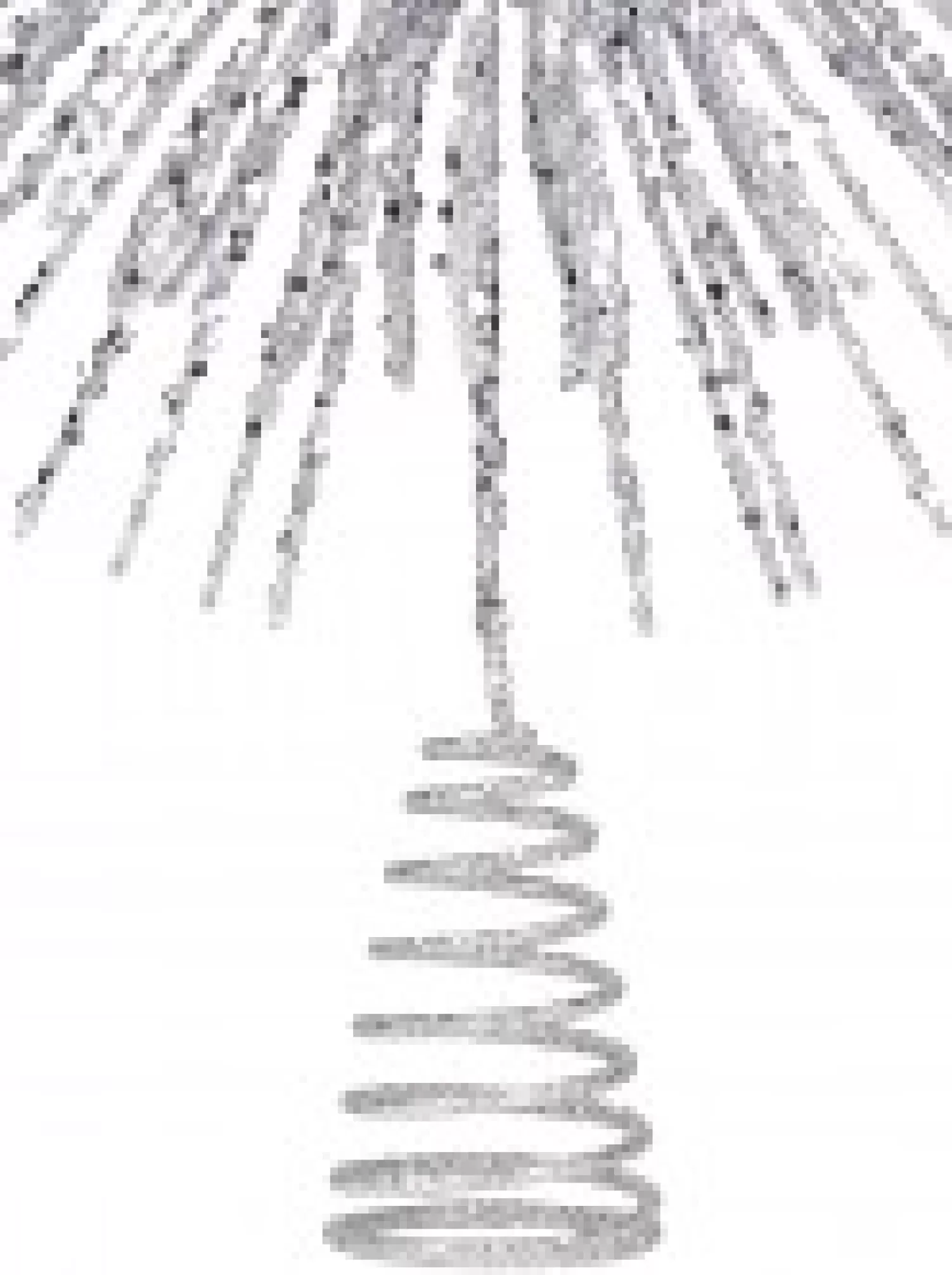 Christmas Warehouse Glittered Silver Starburst Christmas Tree Topper Decoration - 38Cm> Tree Top Decorations