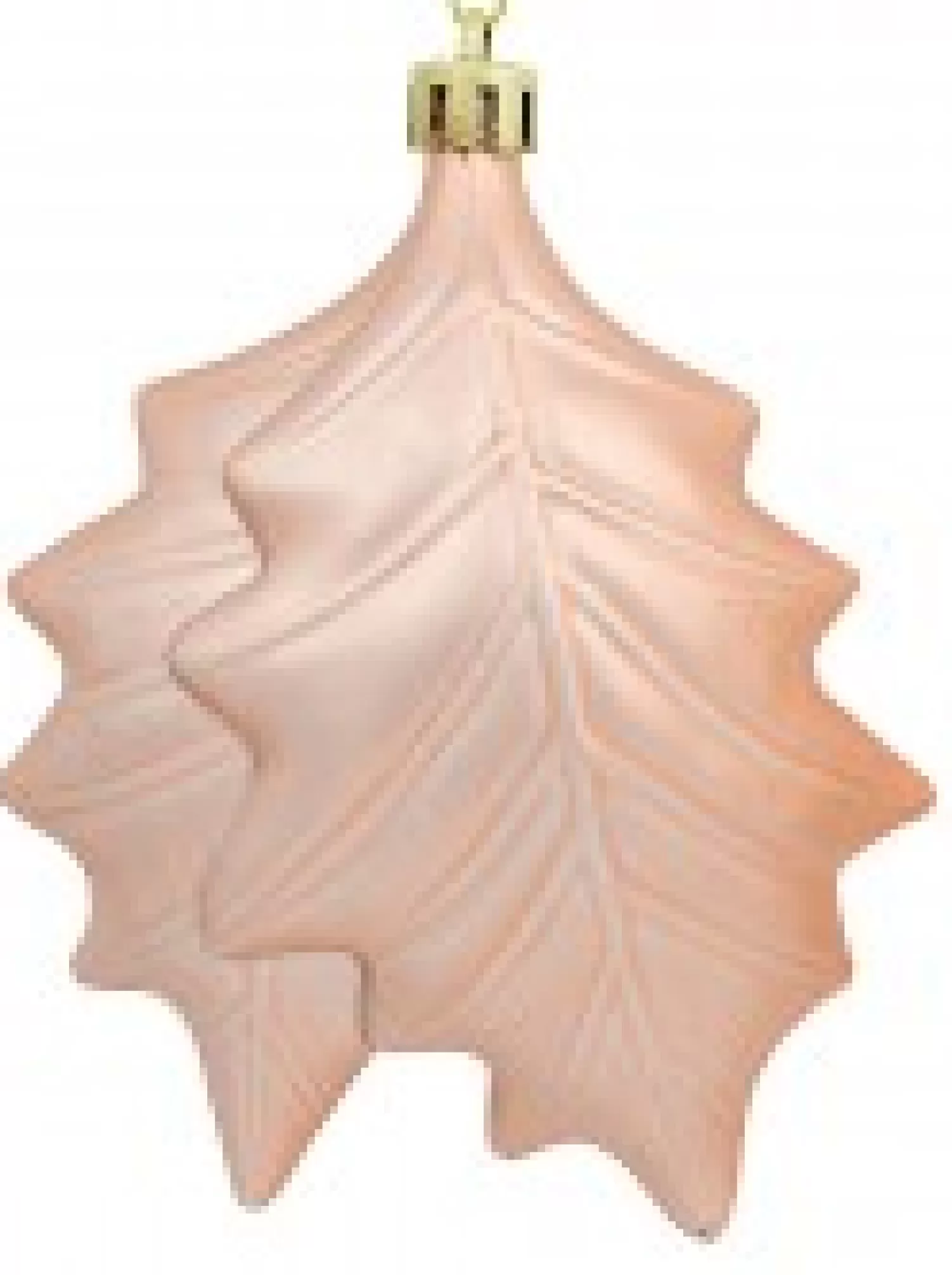 Christmas Warehouse Gold & Light Rose Gold Mistletoe Leaves Tree Hanging Decorations - 2 X 12Cm> Hanging Decorations - Packs