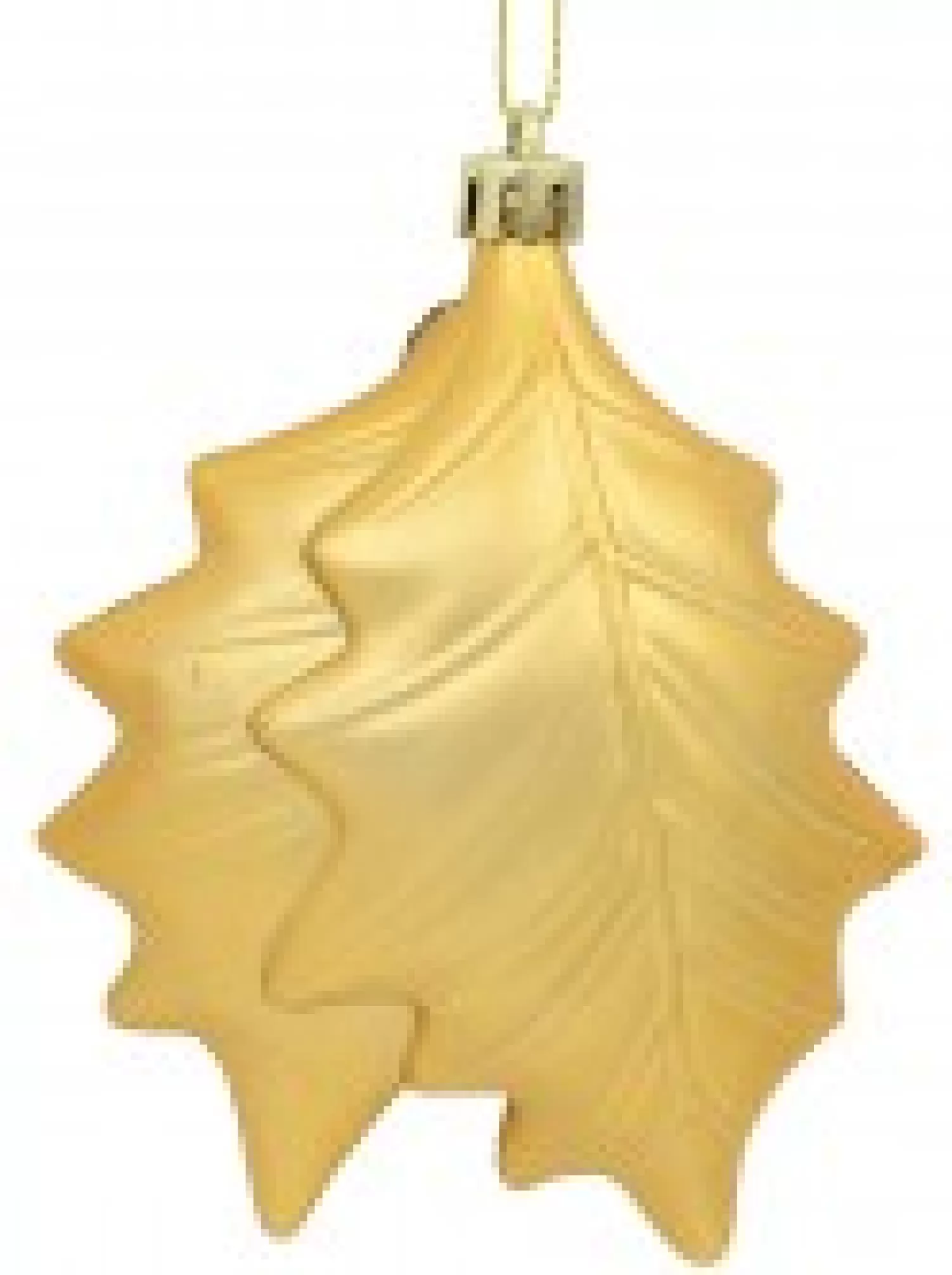 Christmas Warehouse Gold & Light Rose Gold Mistletoe Leaves Tree Hanging Decorations - 2 X 12Cm> Hanging Decorations - Packs