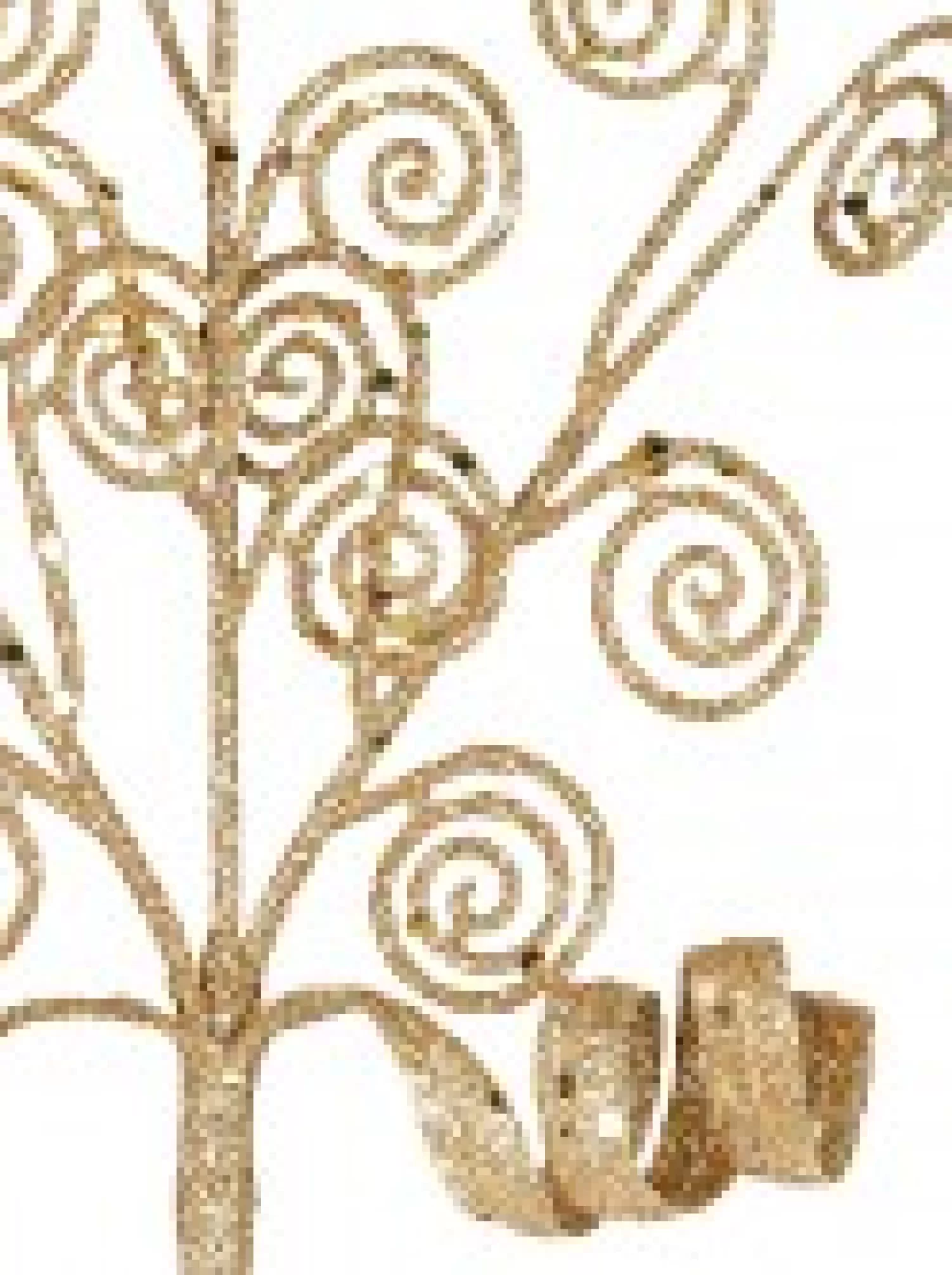Christmas Warehouse Gold Glittered Swirls Decorative Christmas Spray Pick - 19Cm> Christmas Picks