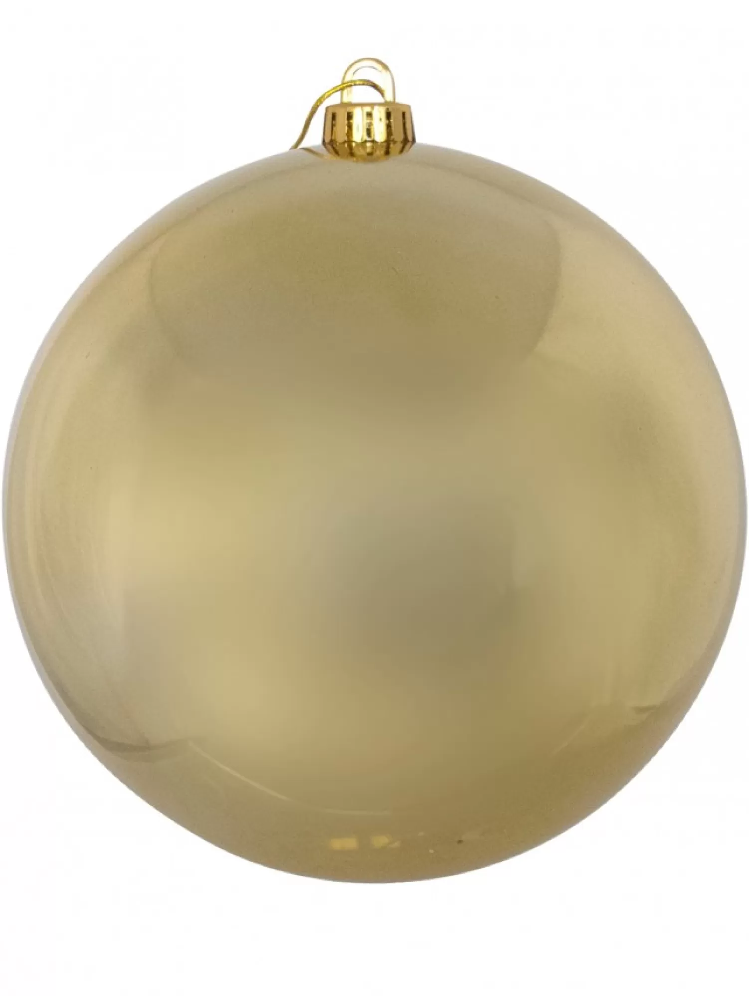 Christmas Warehouse Gold Metallic Large Display Bauble Christmas Decoration - 20Cm> Large Display Decorations