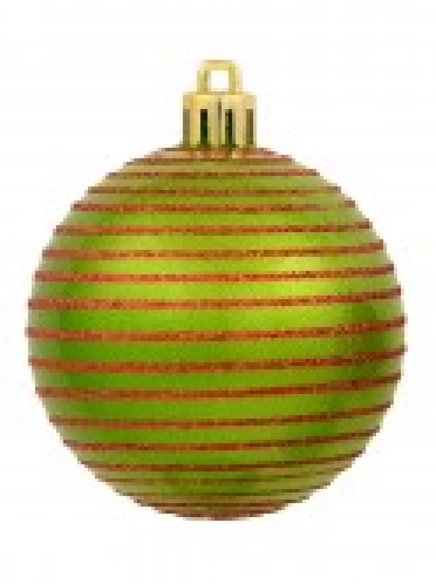 Christmas Warehouse Green & Red Christmas Baubles With 4 Glitter Designs & Shiny - 9 X 60Mm> Bauble Packs